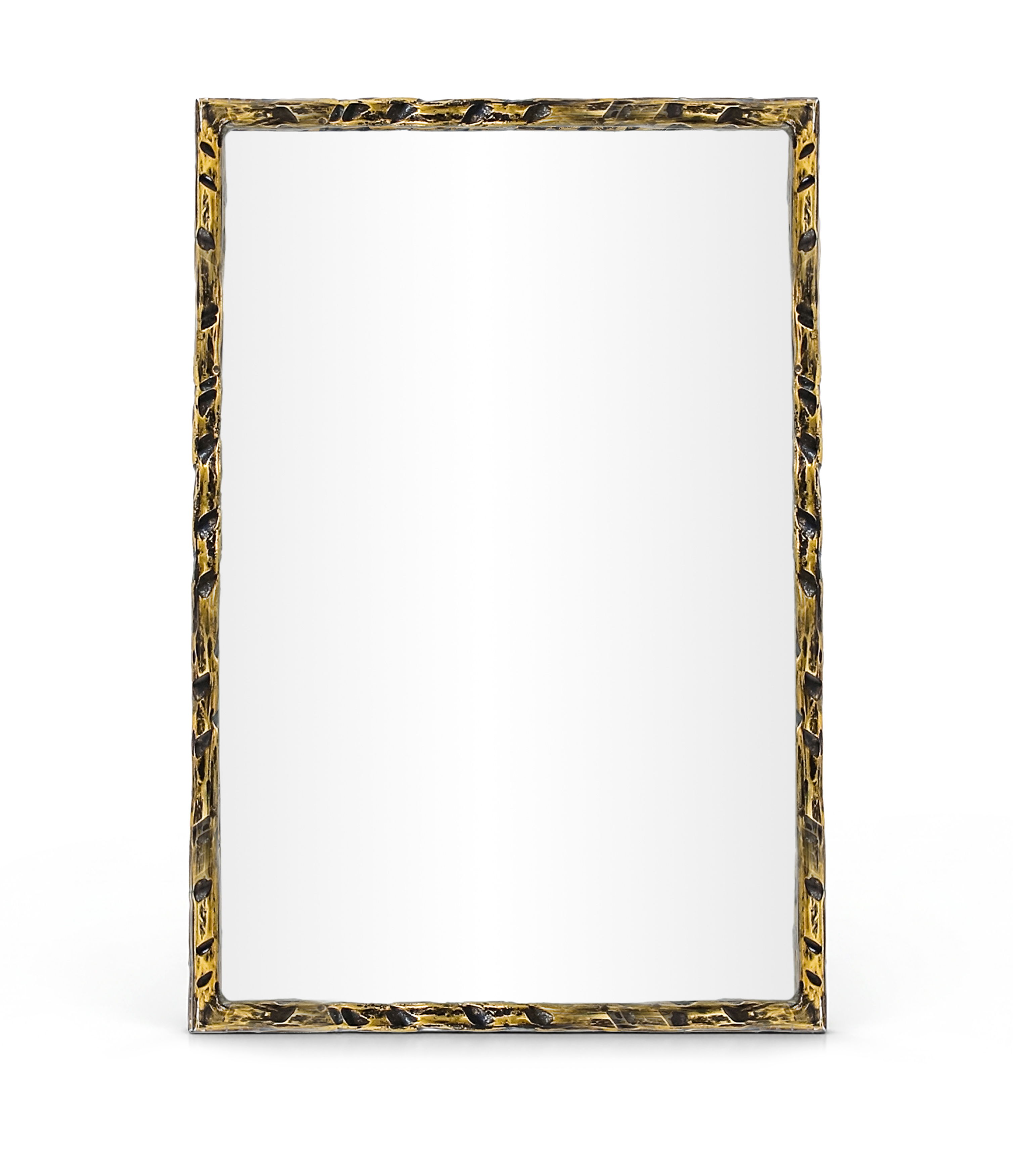 Hammer - 24" x 36" Iron Mirror - Gold