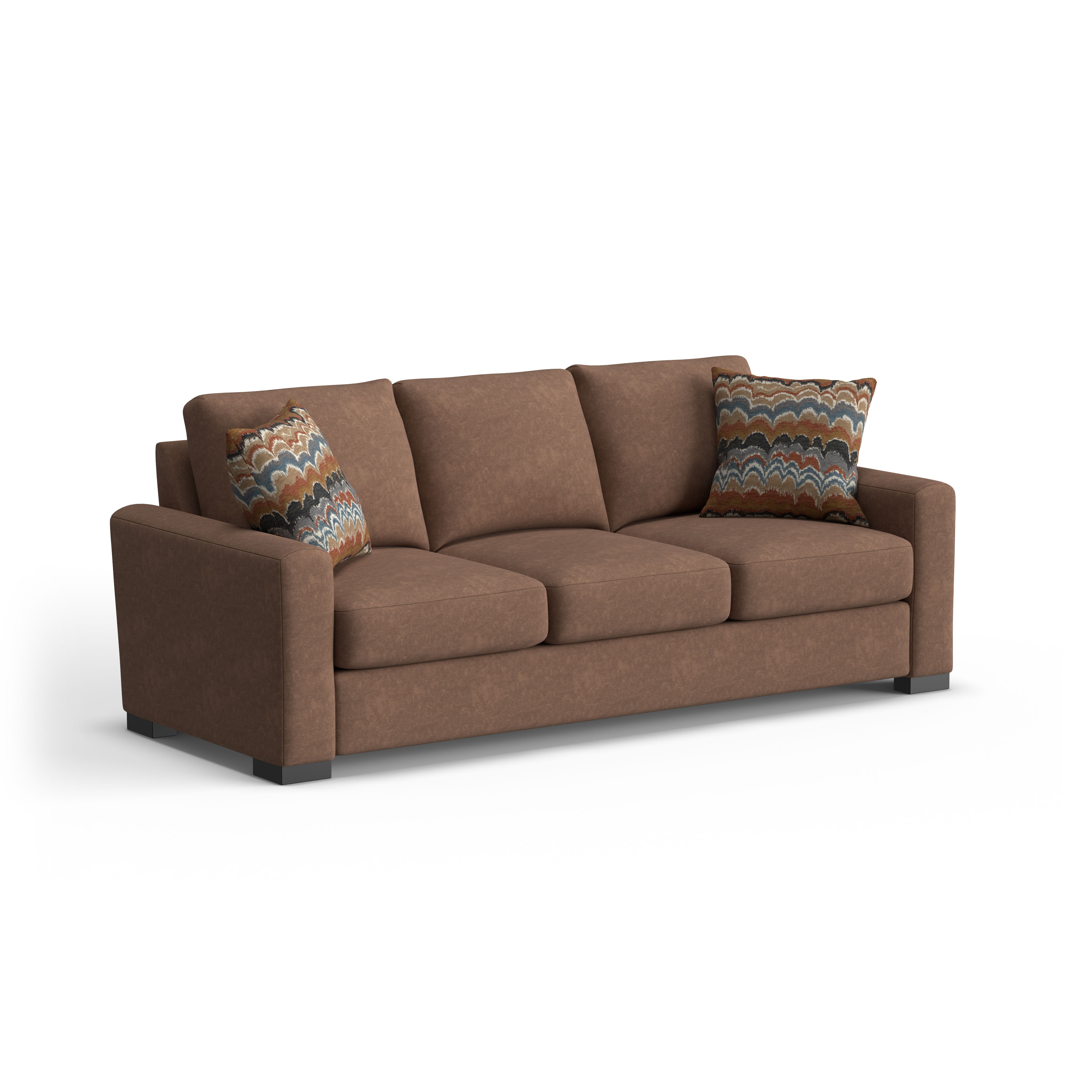 Oliver - Fabric Sofa, light brown, view 2