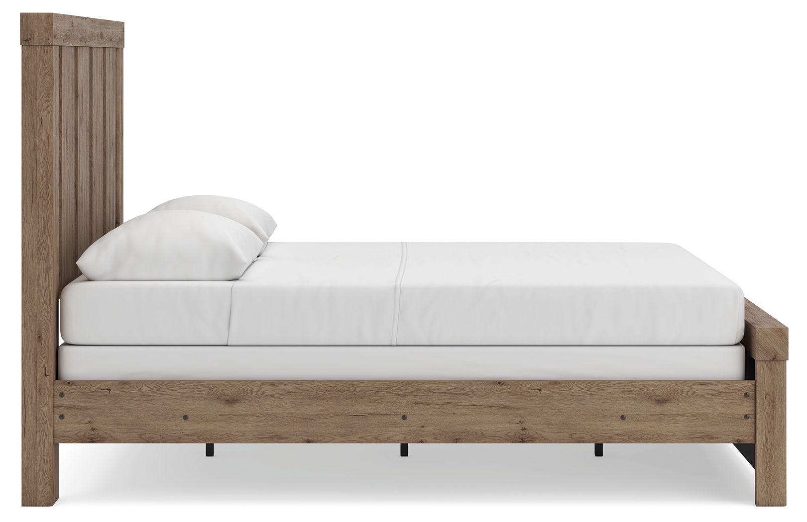 Ashley Furniture Oliandon - Queen Panel Bed - Light Brown - Image 8