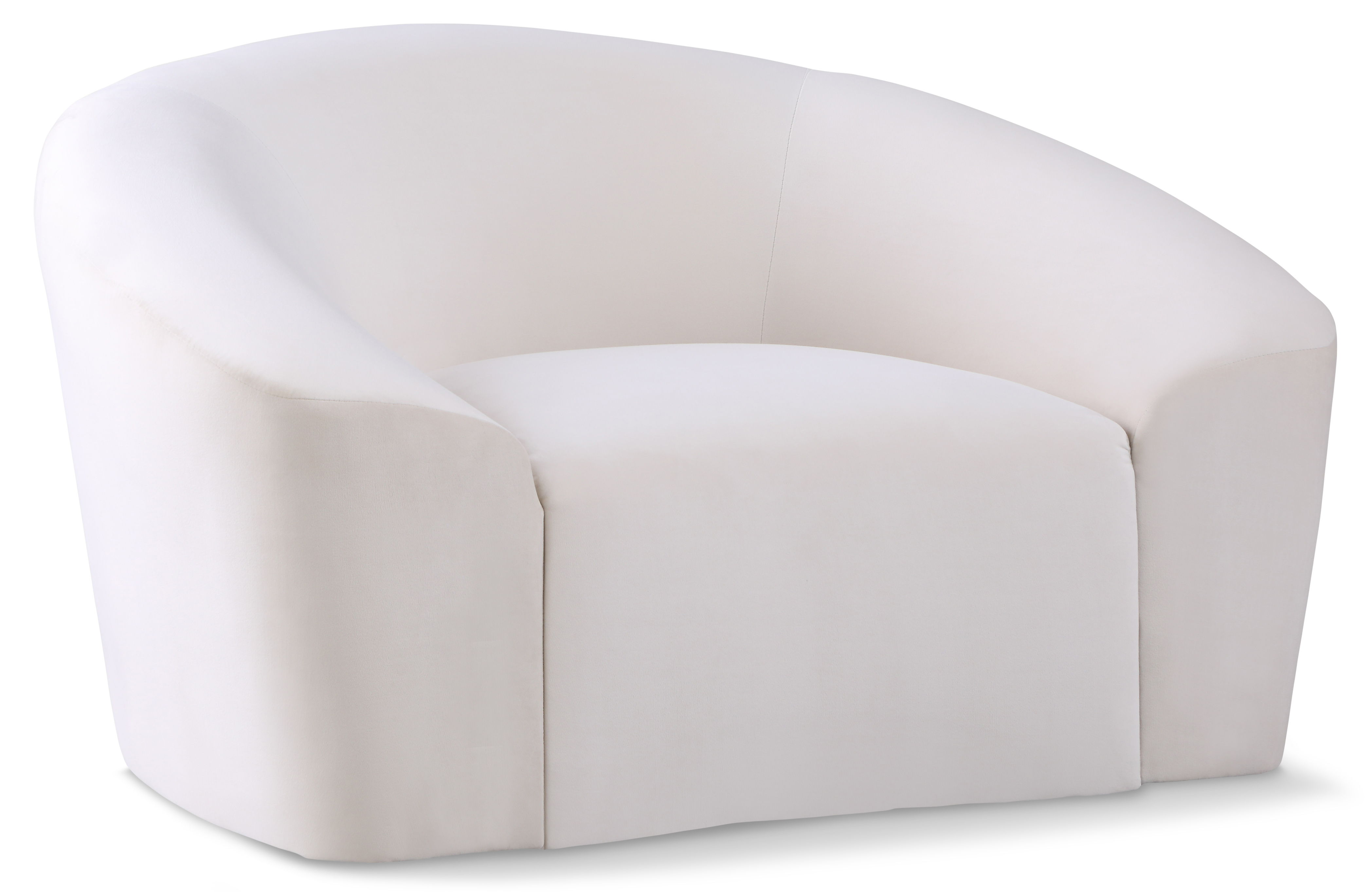 Riley - Velvet Chair - Cream