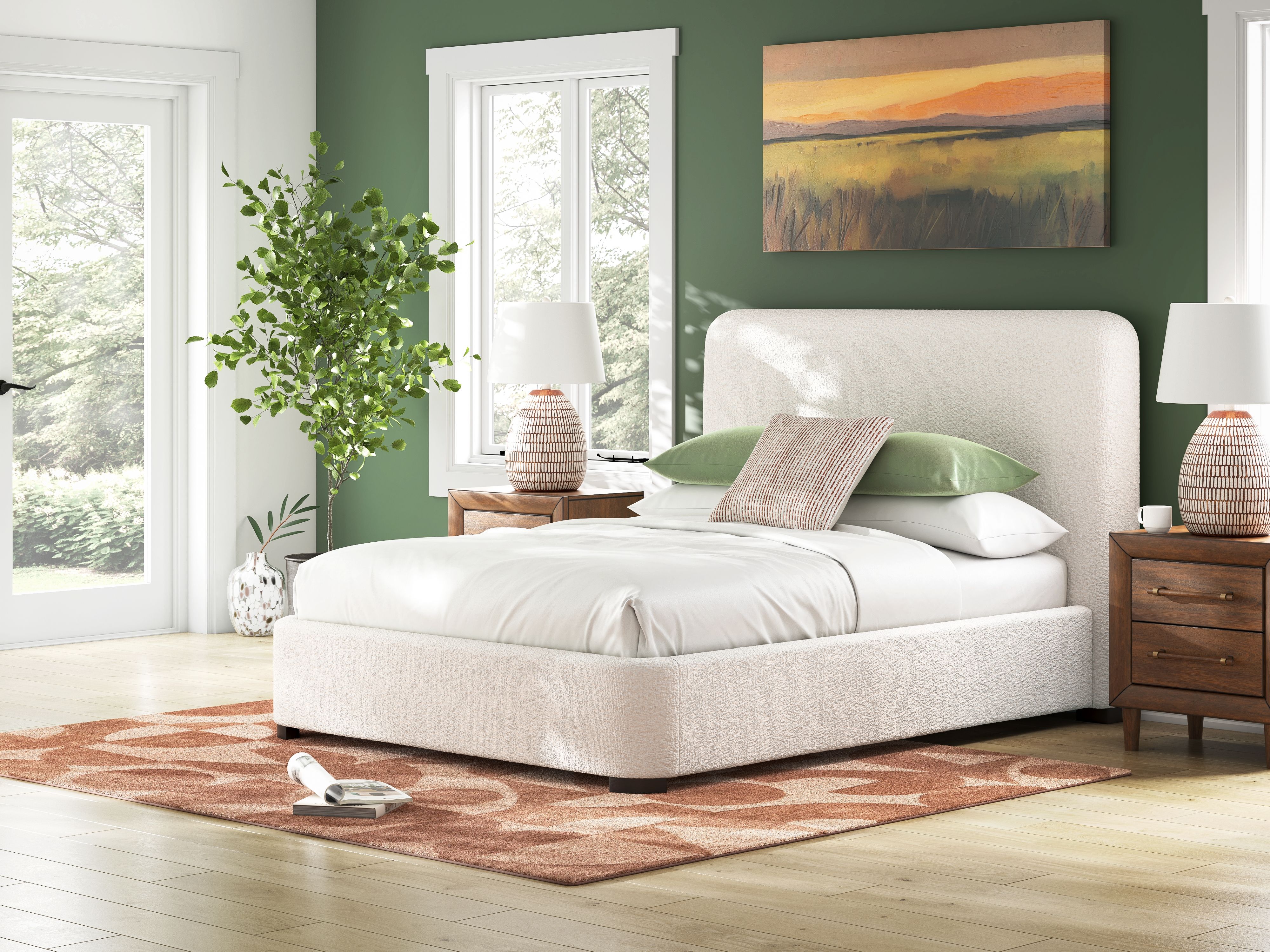 Brintstreet - Queen Upholstered Bed - Beige