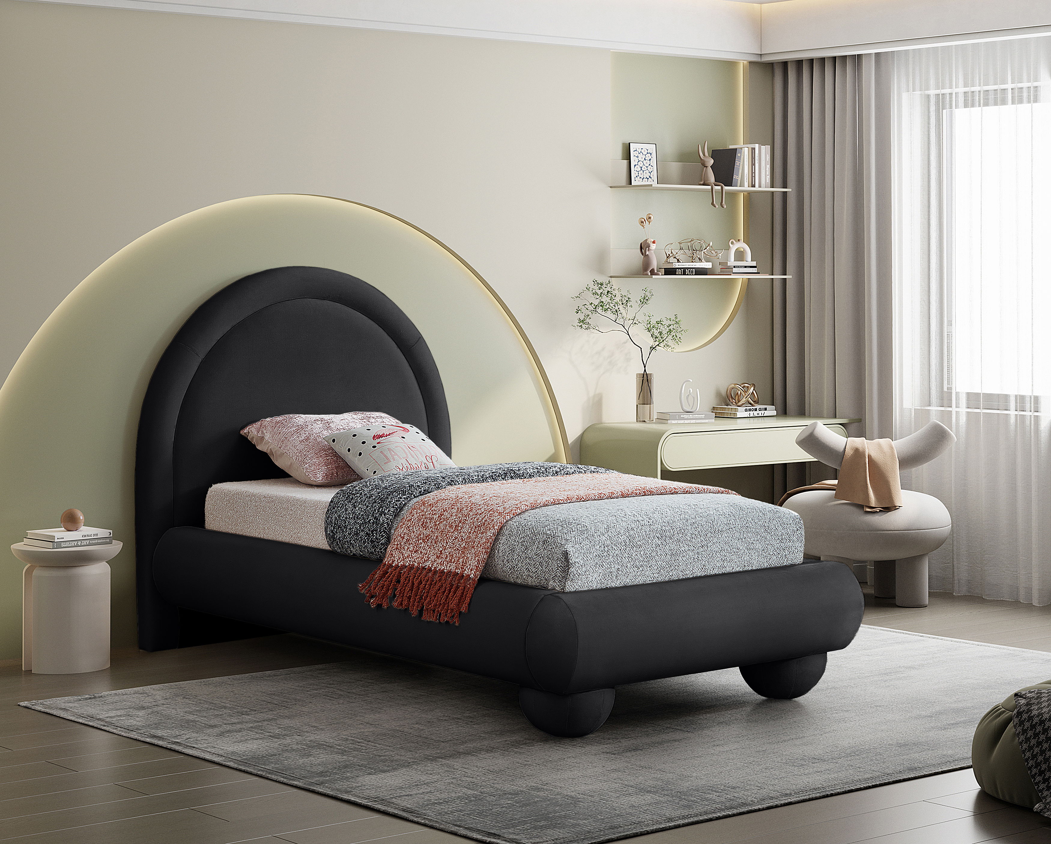 Madrid - Twin Bed - Black