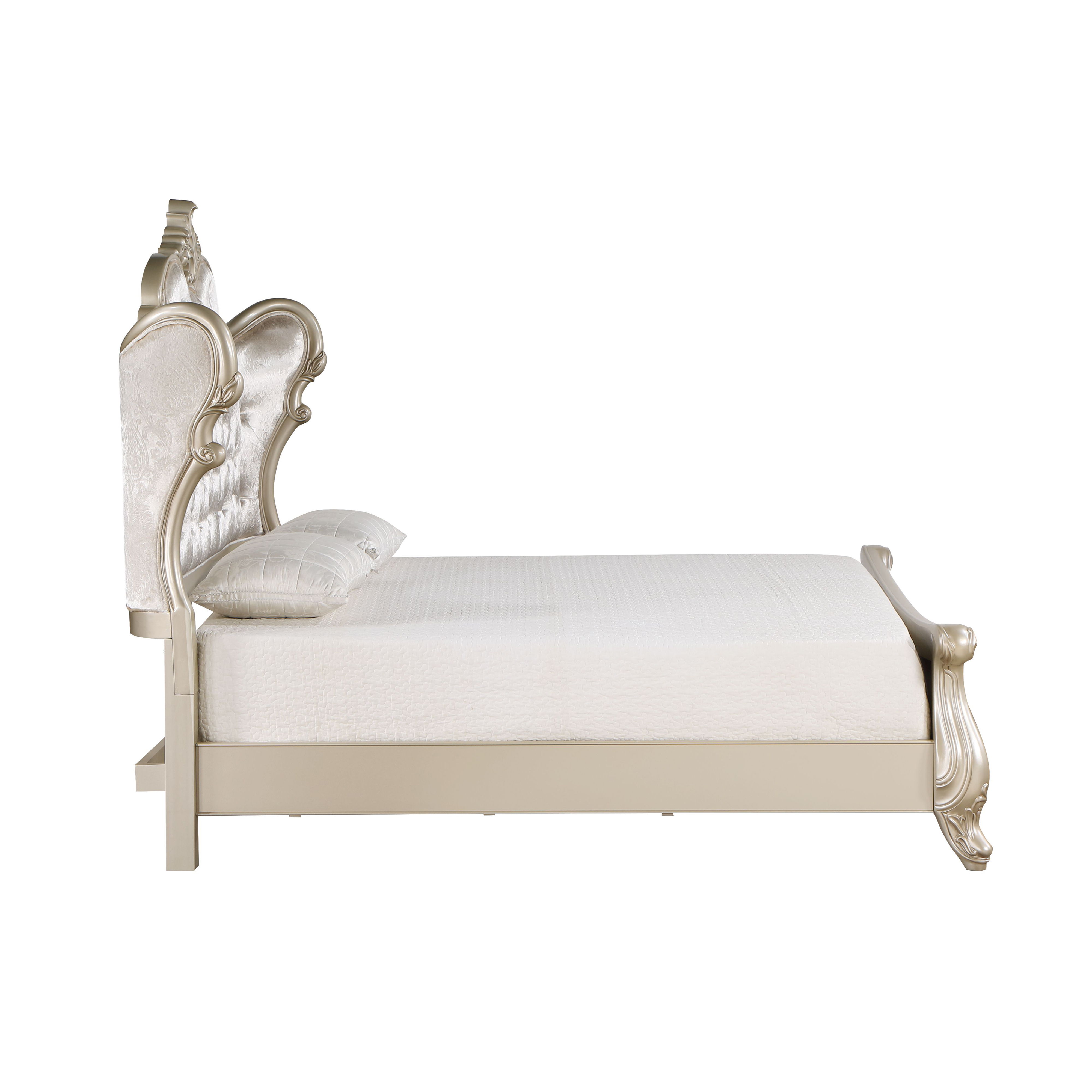 Monique - 5/0 Queen Bed - Champagne
