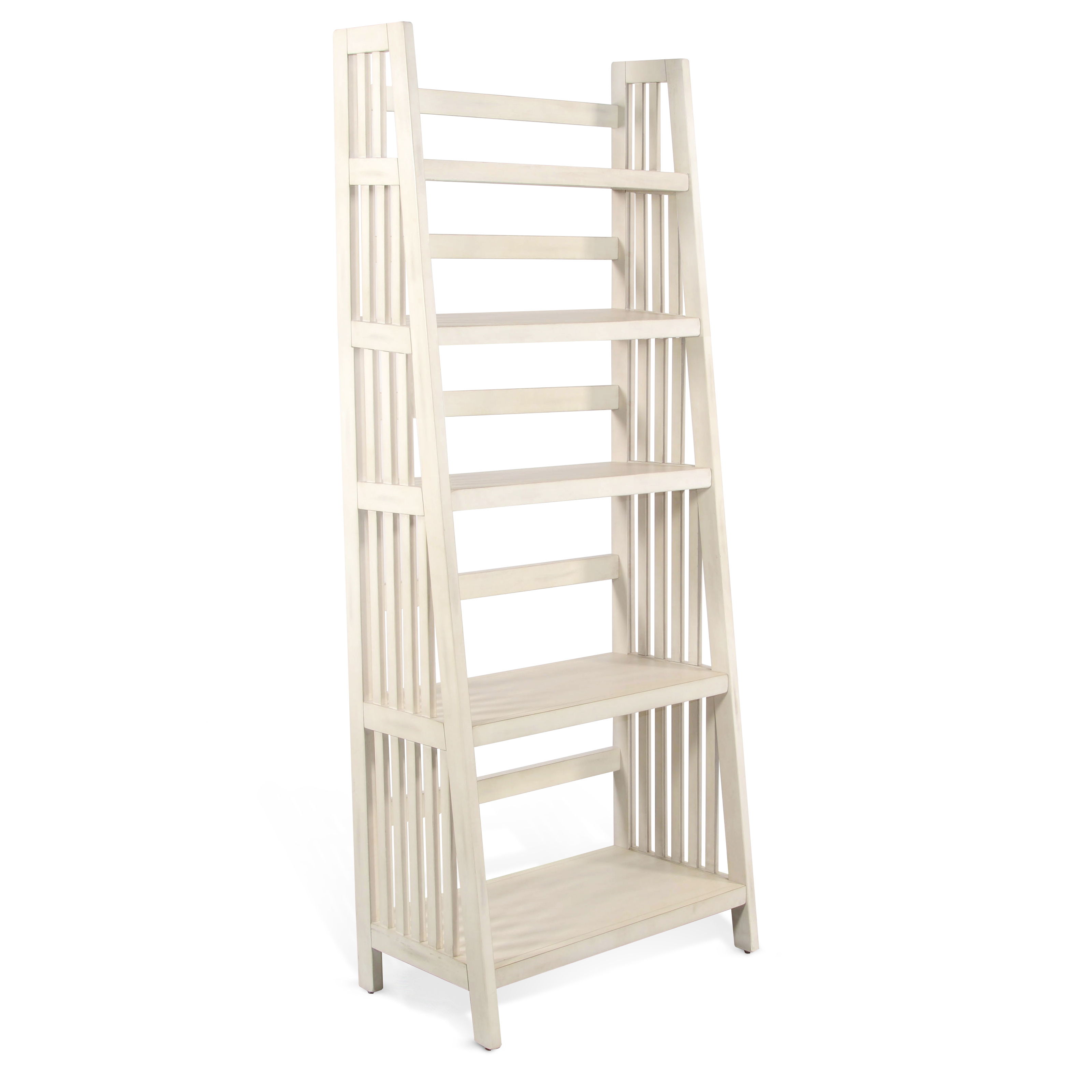72\" Folding Bookcase - White Image