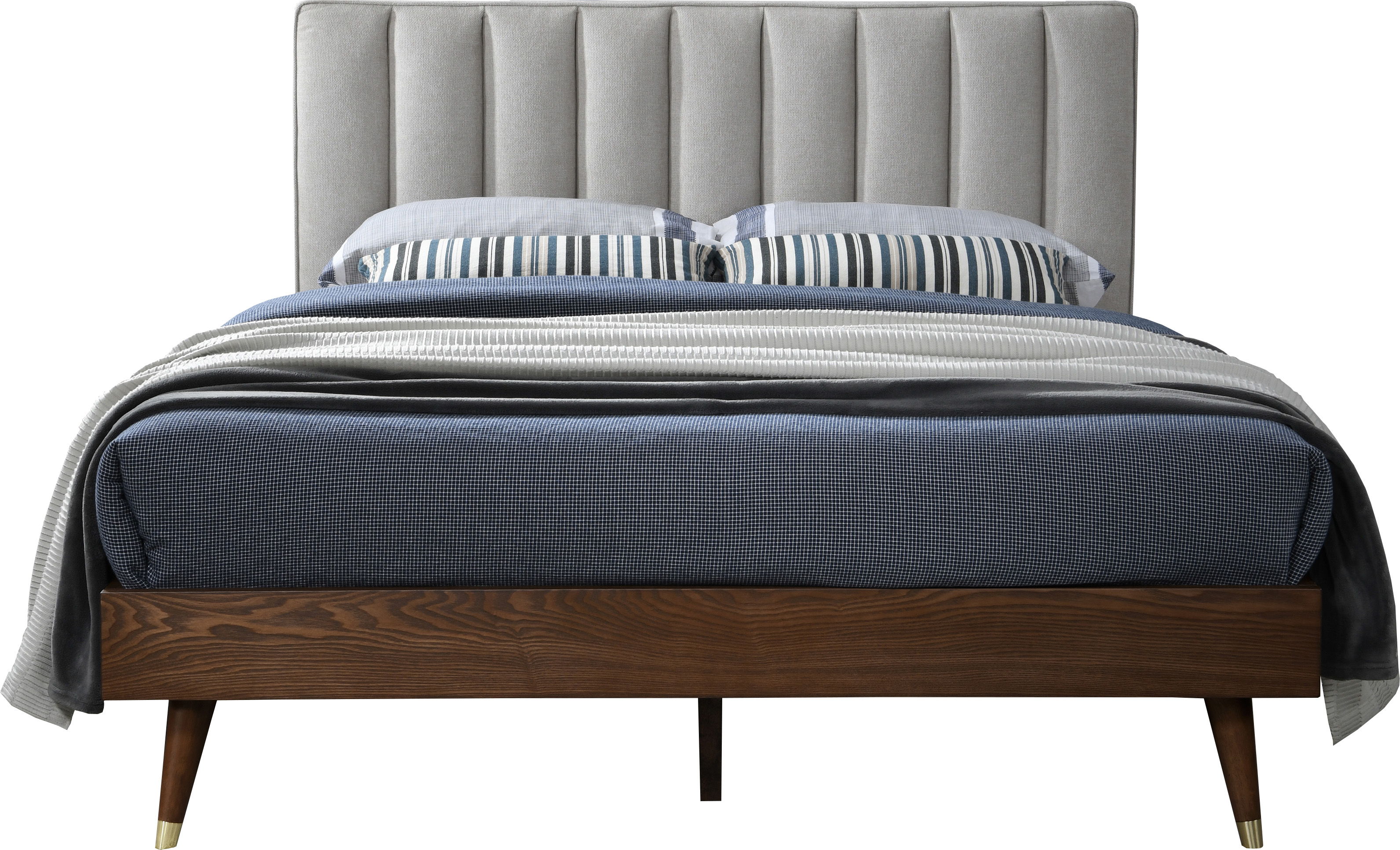 Vance - King Bed - Beige