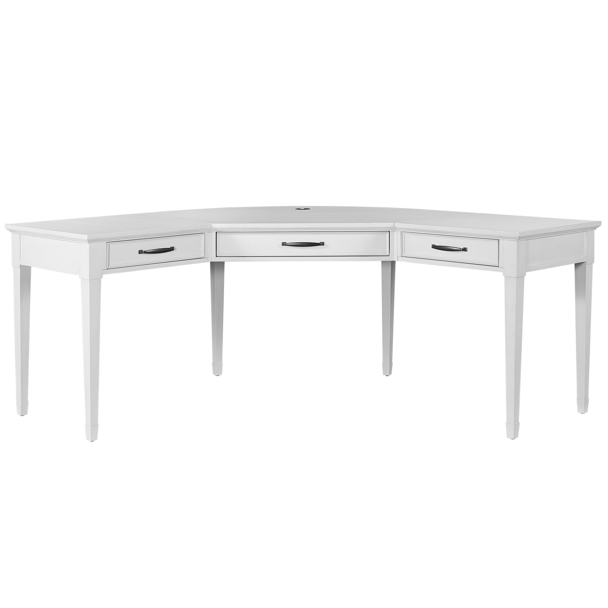 Parker House Shoreham - Boomerang Desk - Effortless White