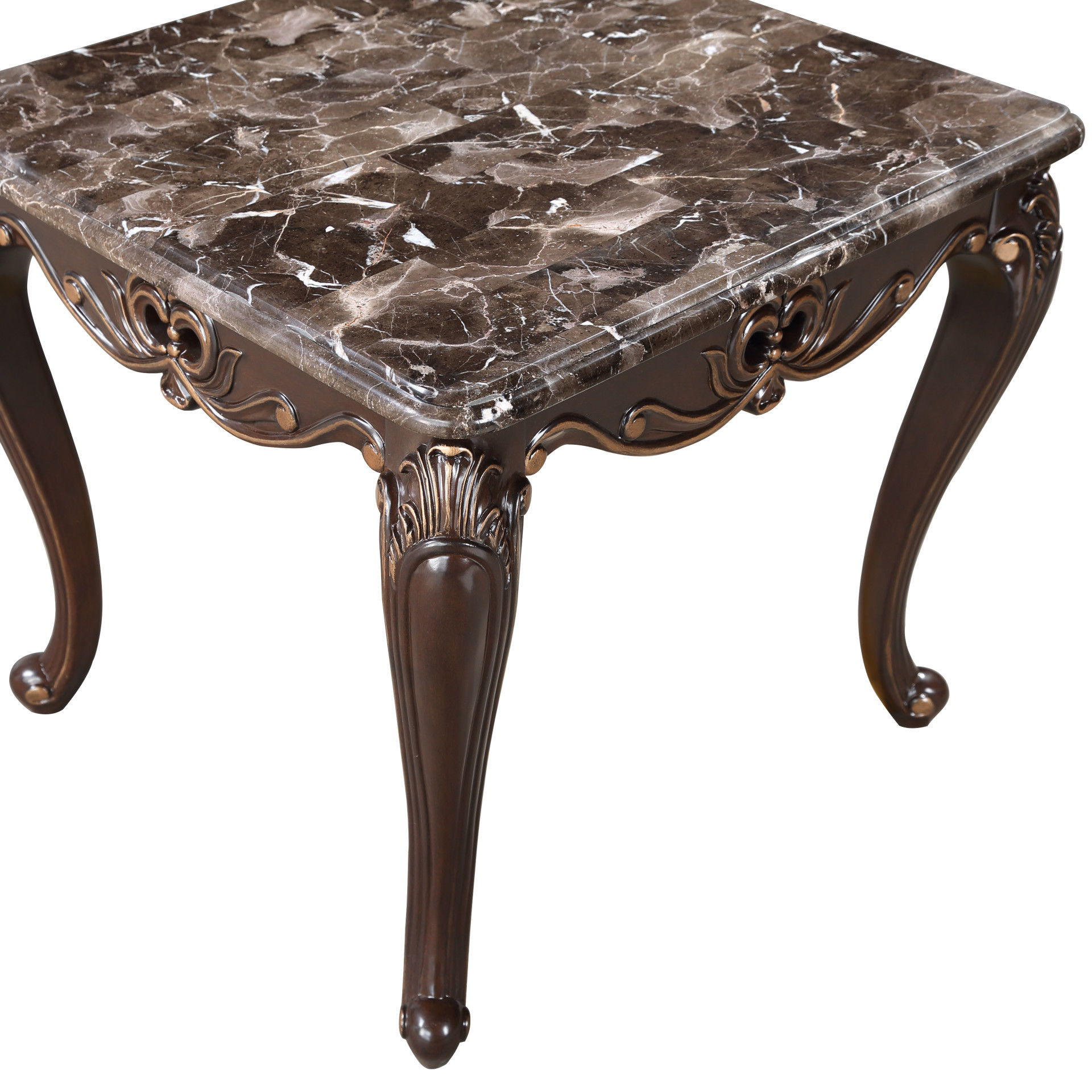 Constantine - End Table - Red / Cherry, dark brown, view 5