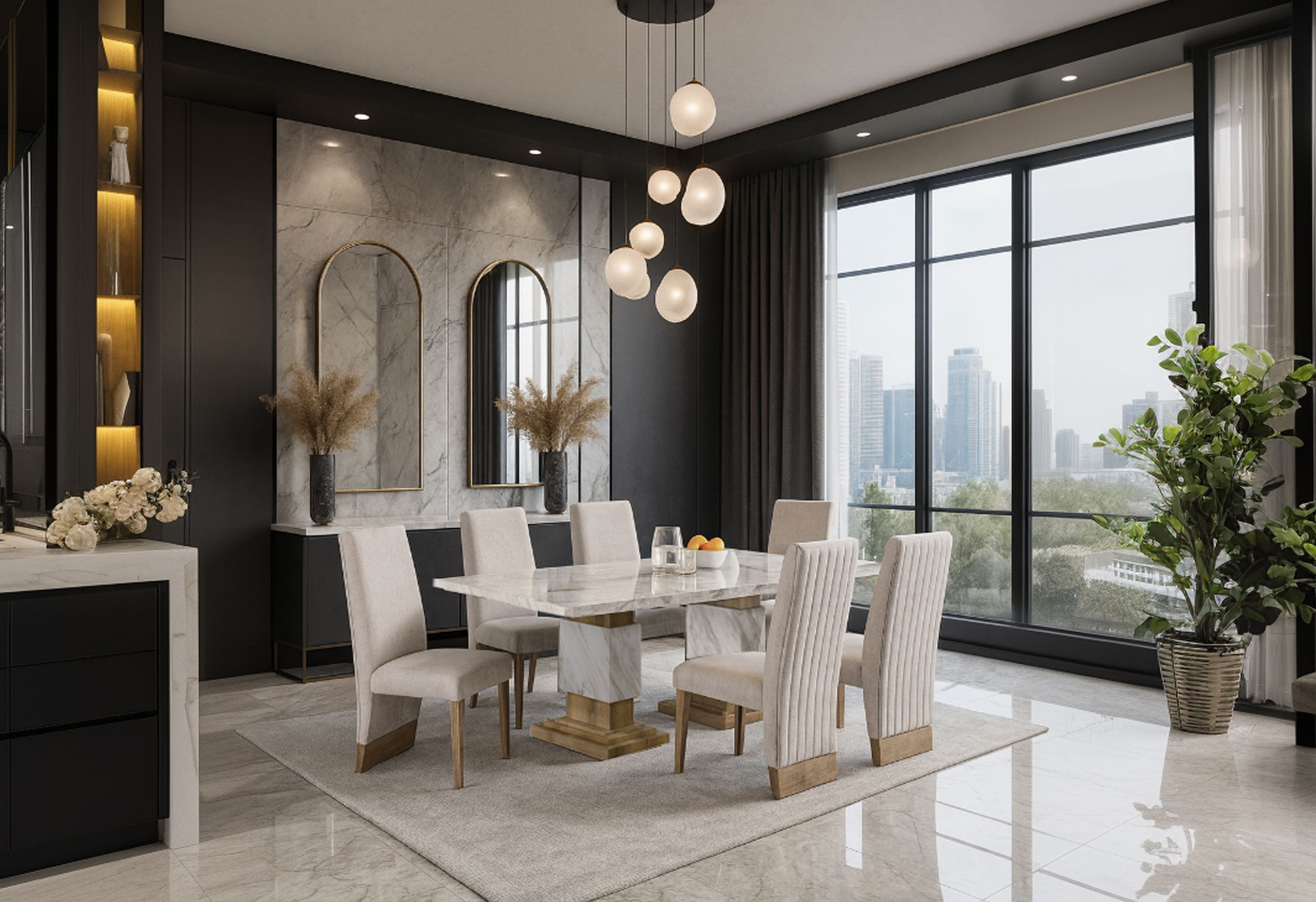 9 Pc · Dining Table And 8 Dining Chair