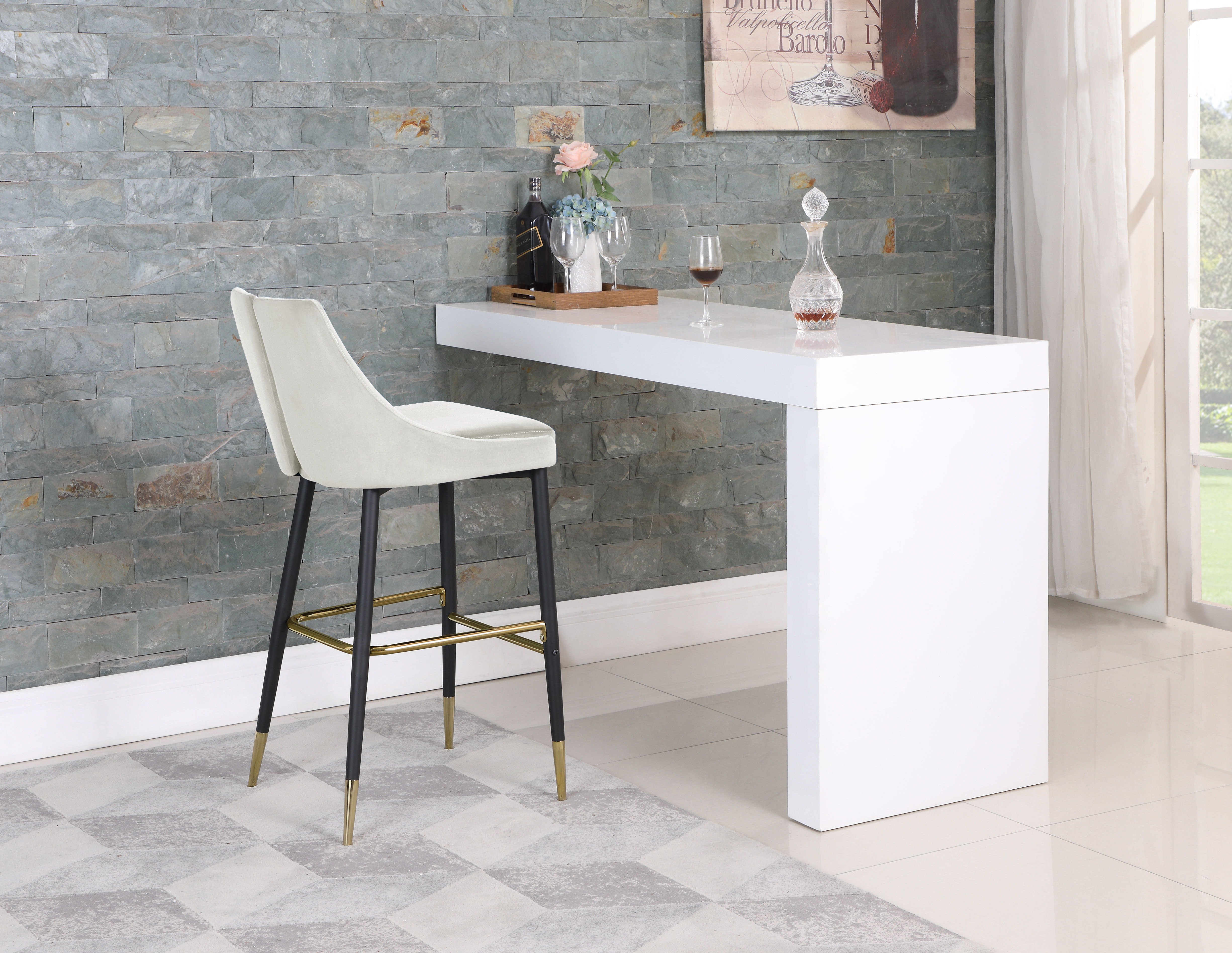 Sleek - Stool (Set of 2) - Cream