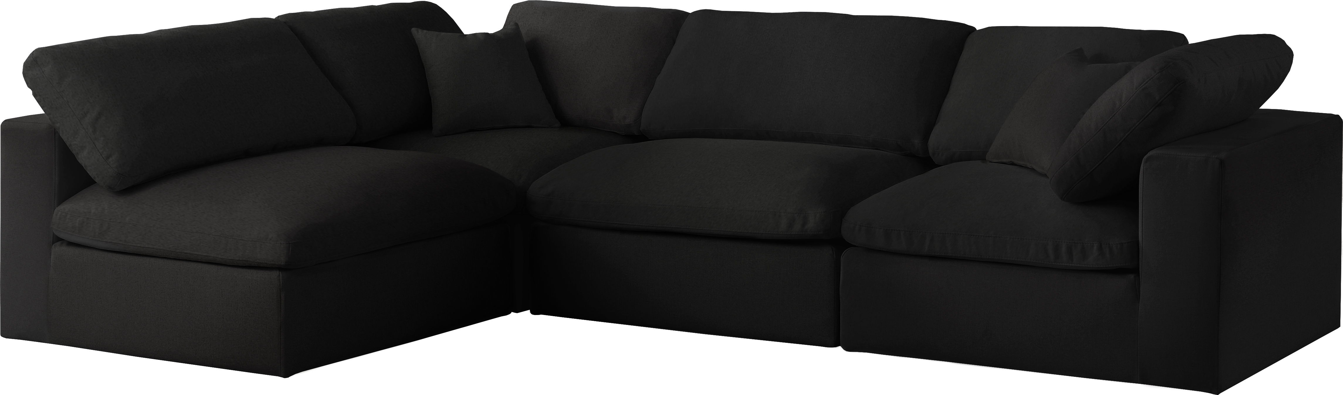 Serene - 4 Piece Modular Sectional - Black