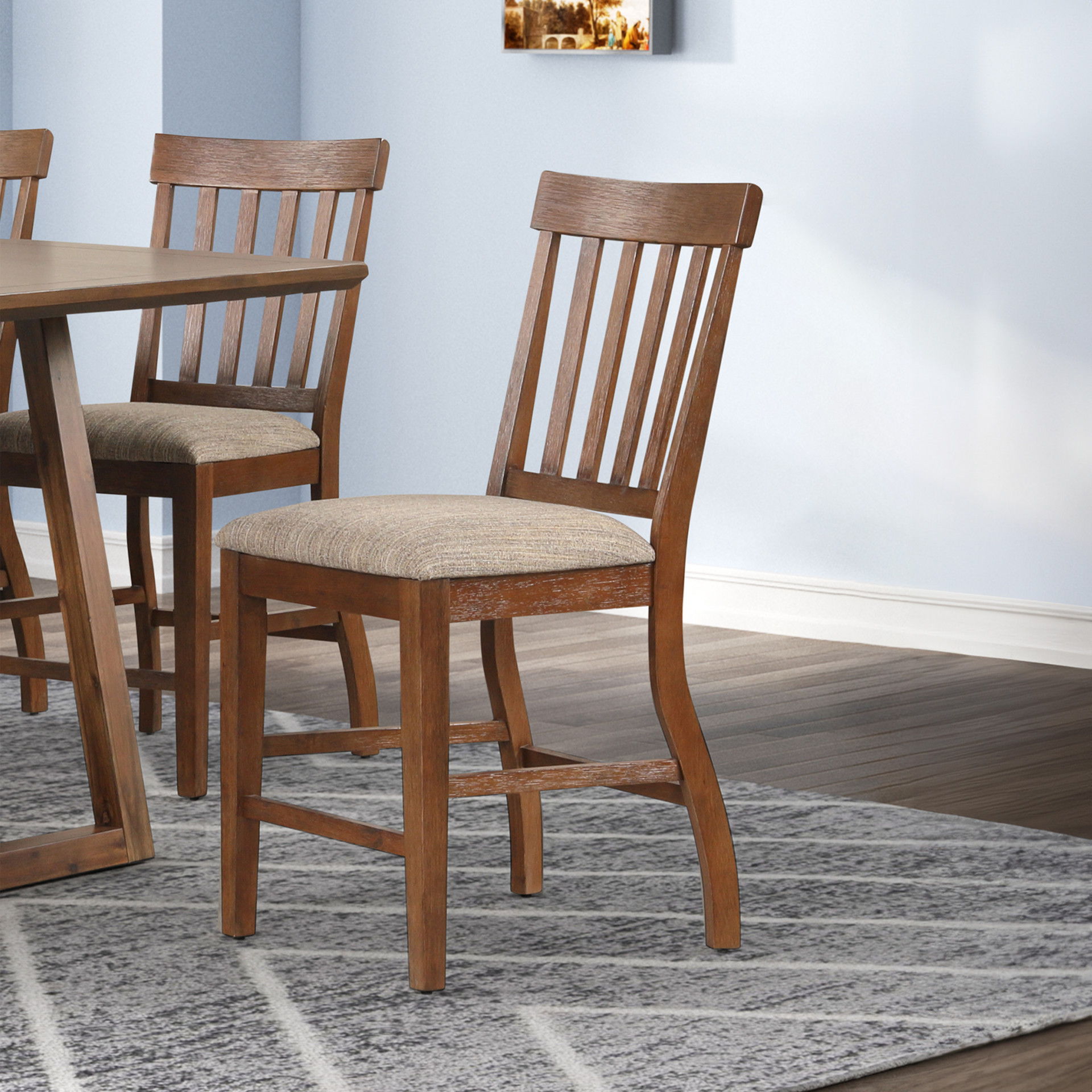 Putnam - Counter Chair (Set of 2) - Walnut, dark brown