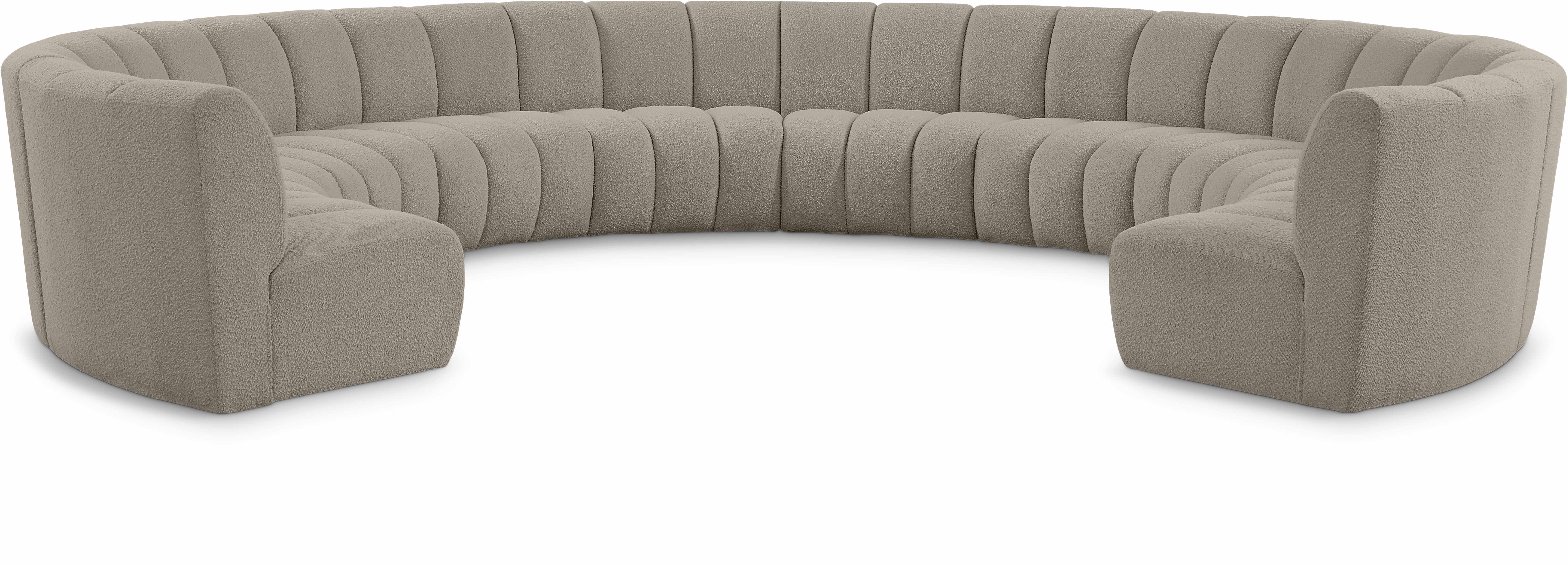 Infinity - 10 Piece Modular Sectional - Light Brown