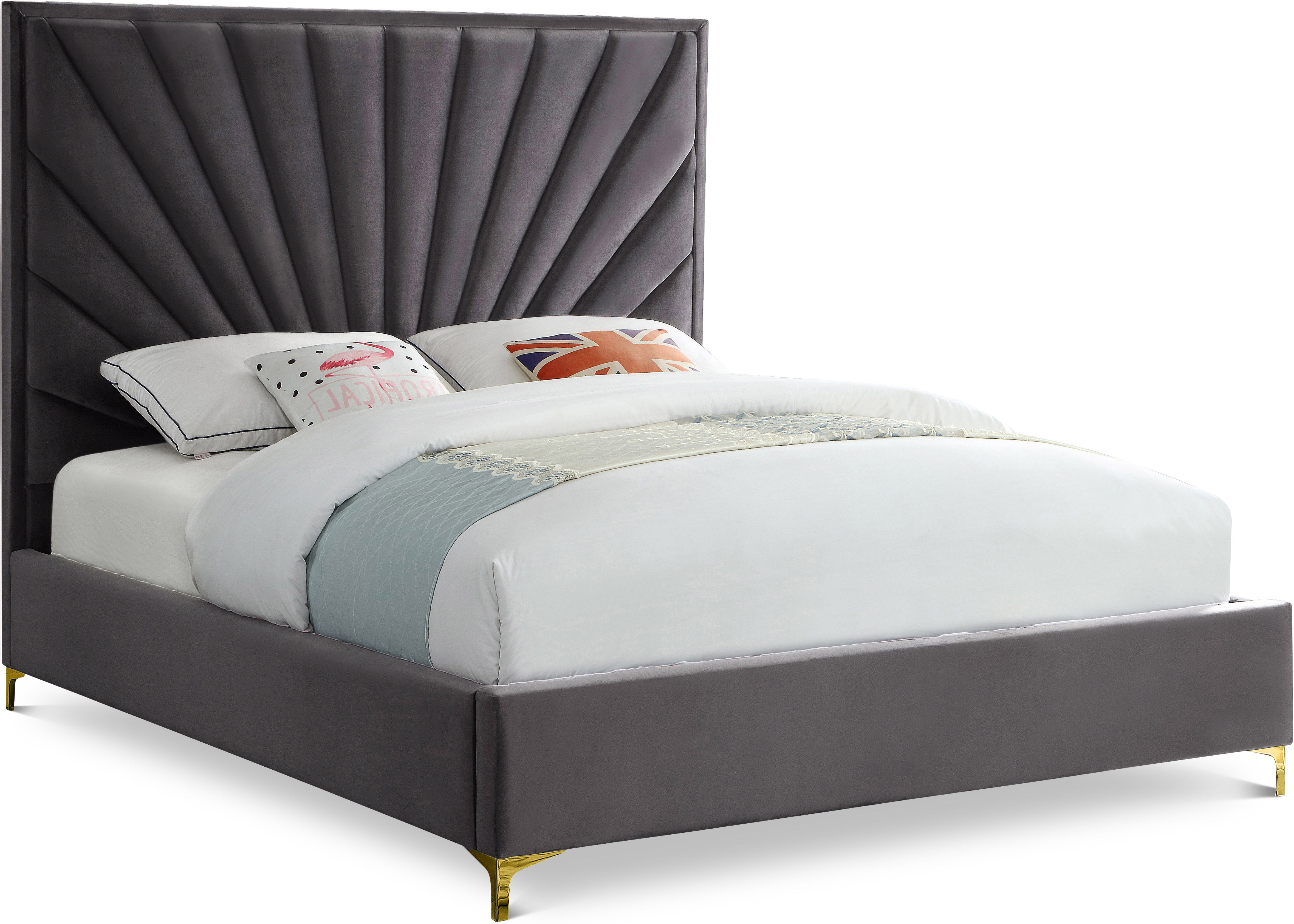 Eclipse - Queen Bed - Gray
