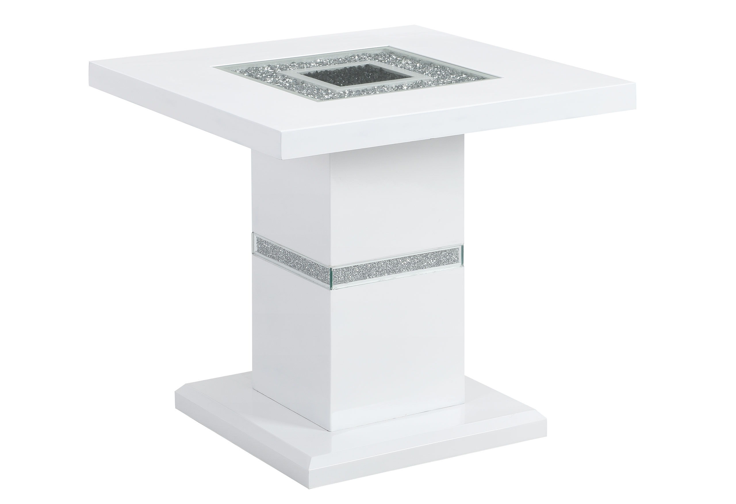 Monaco - End Table Column - White