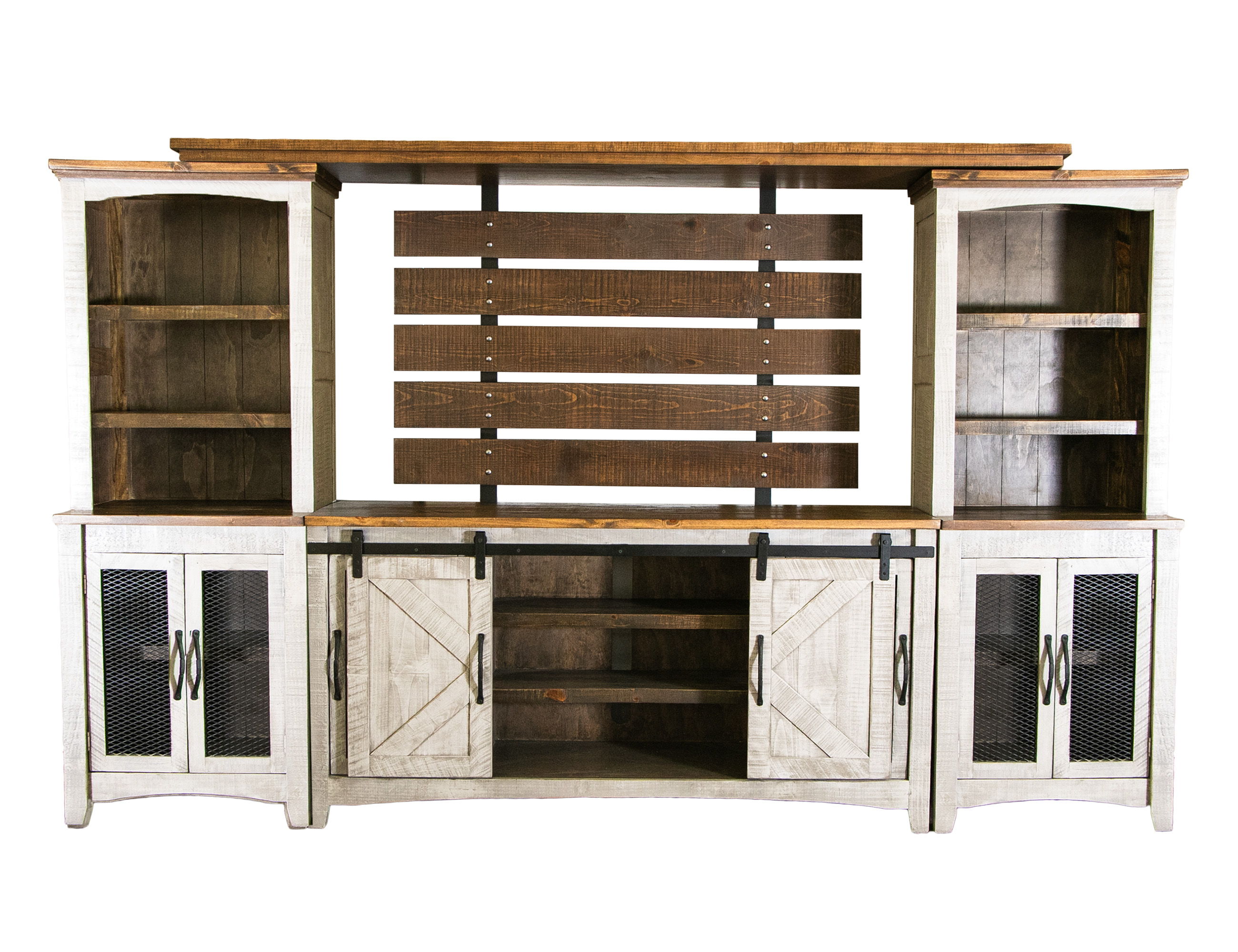 International Furniture Direct Pueblo White - Wall Unit - White