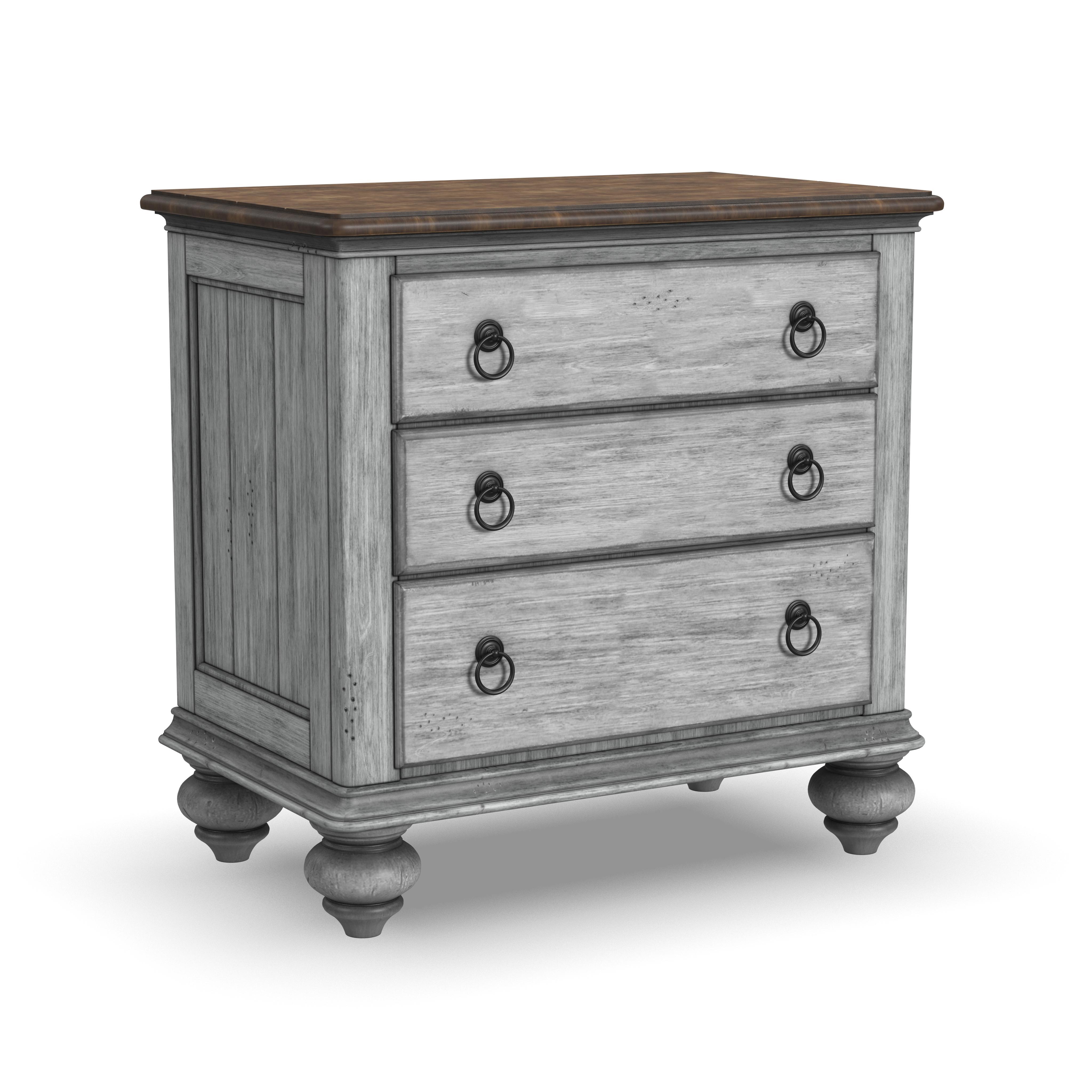 Plymouth - Nightstand - Gray, gray