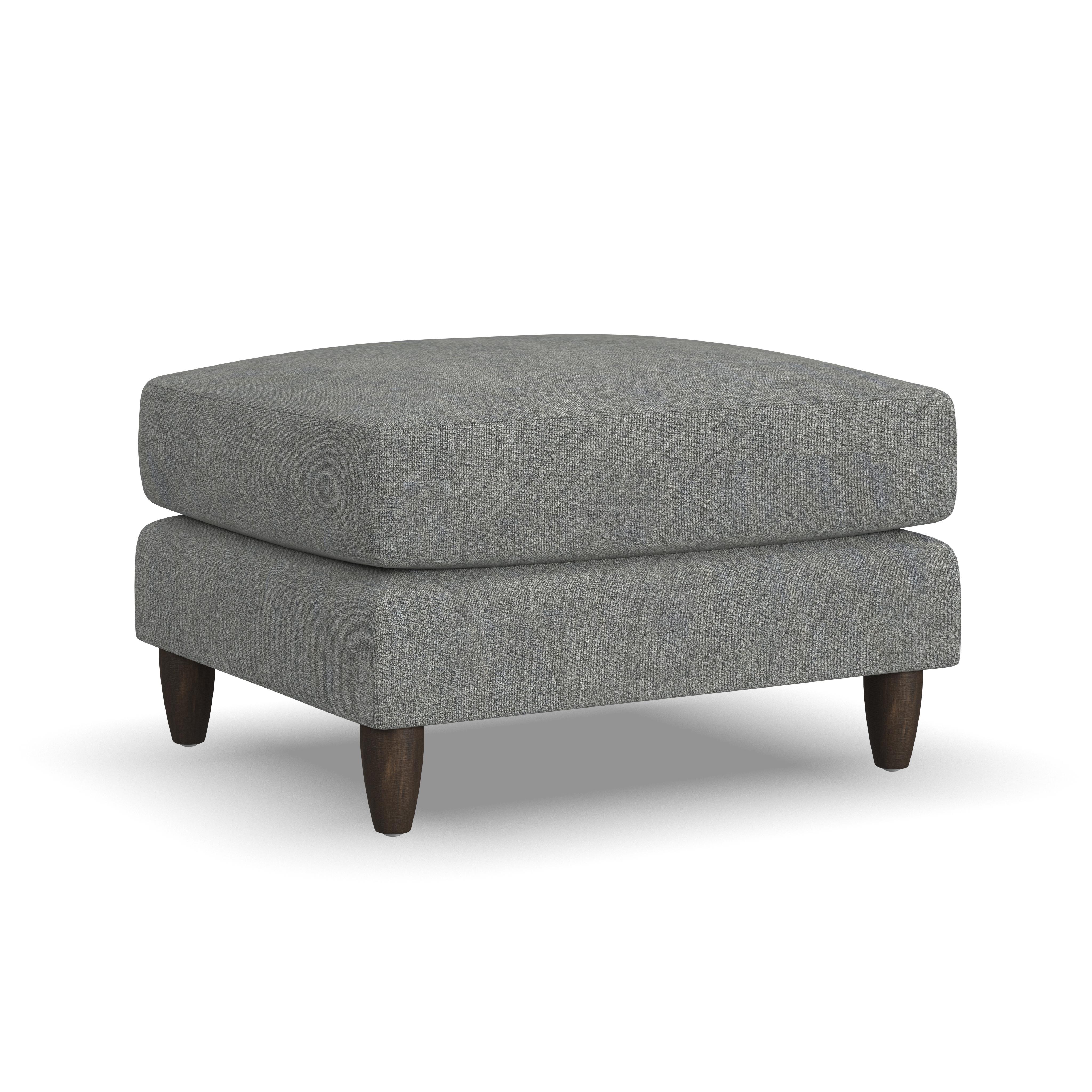 Thomas - Fabric Ottoman, gray