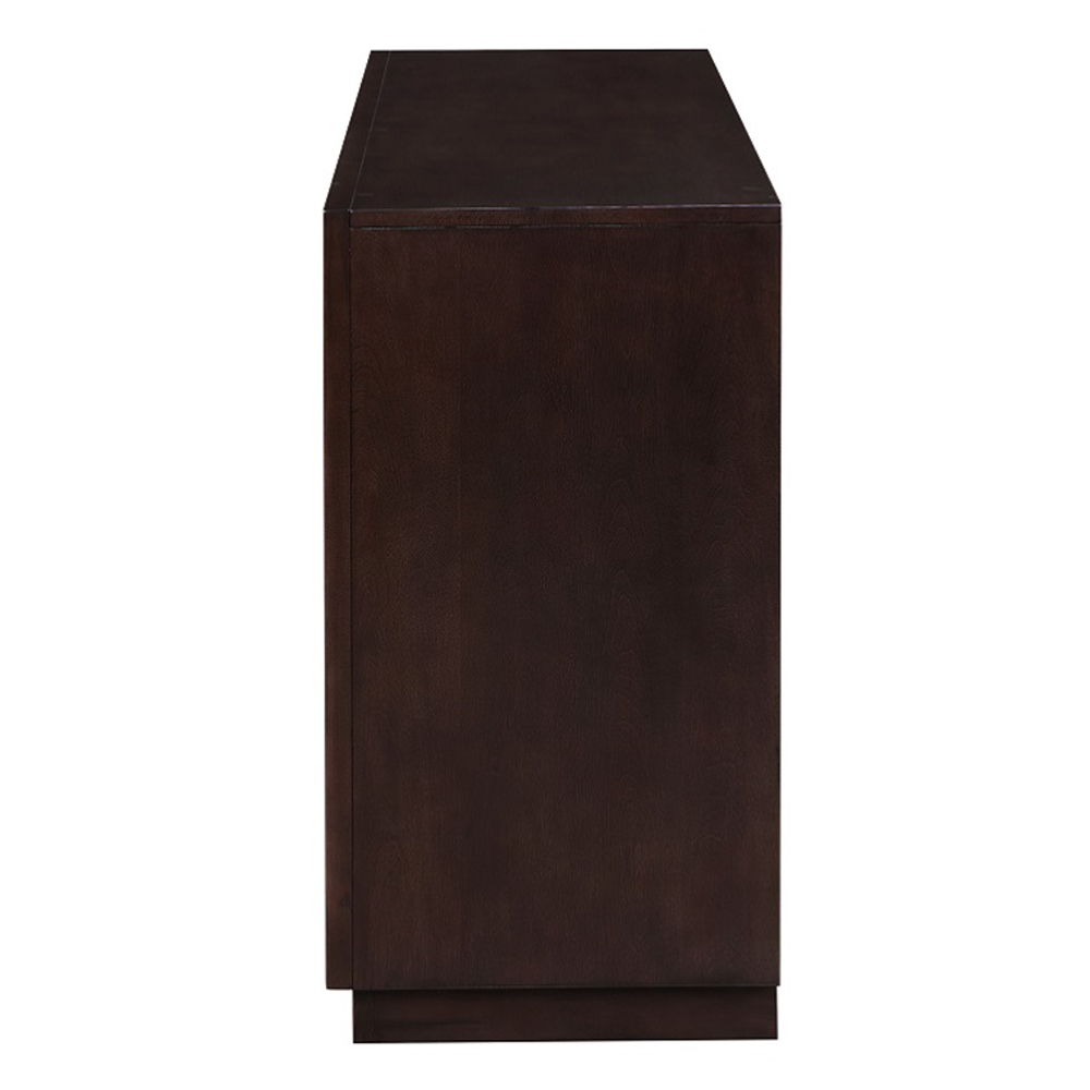 Geranio - Console Cabinet - Metallic Silver & Walnut, silver, view 3