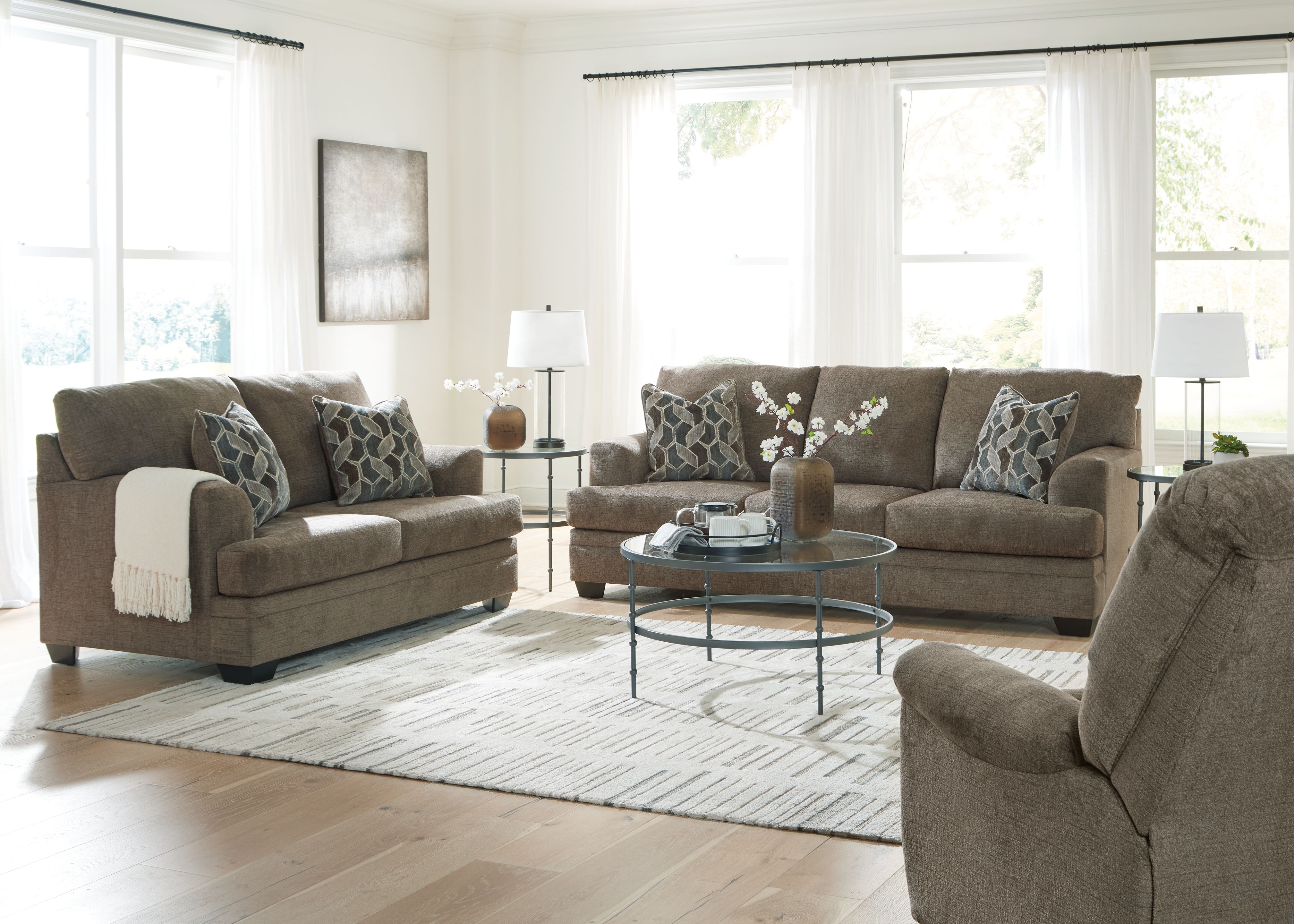 Ashley Stonemeade - Nutmeg - 3 Pc. - Sofa, Loveseat, Rocker Recliner