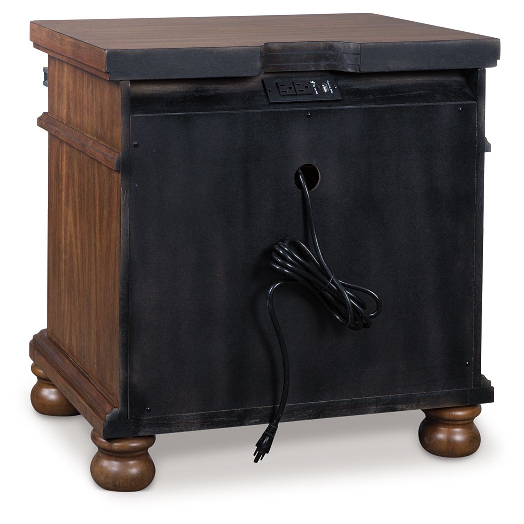 Ashley Furniture Rowlenstown - Three Drawer Night Stand - Brown - Image 6