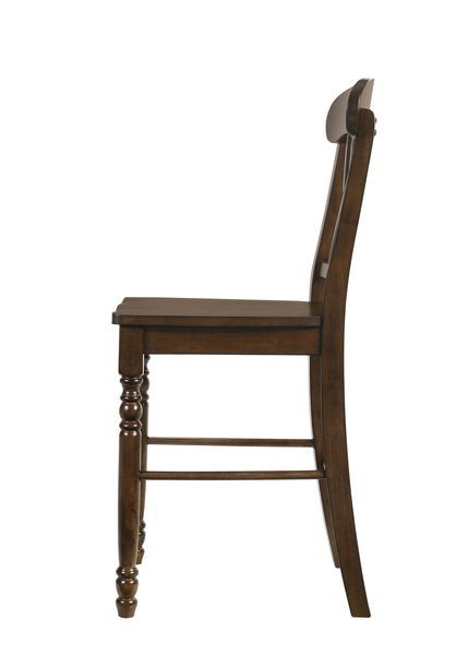 Dylan - Counter Height Chair (Set of 2) - Walnut, dark brown, view 7