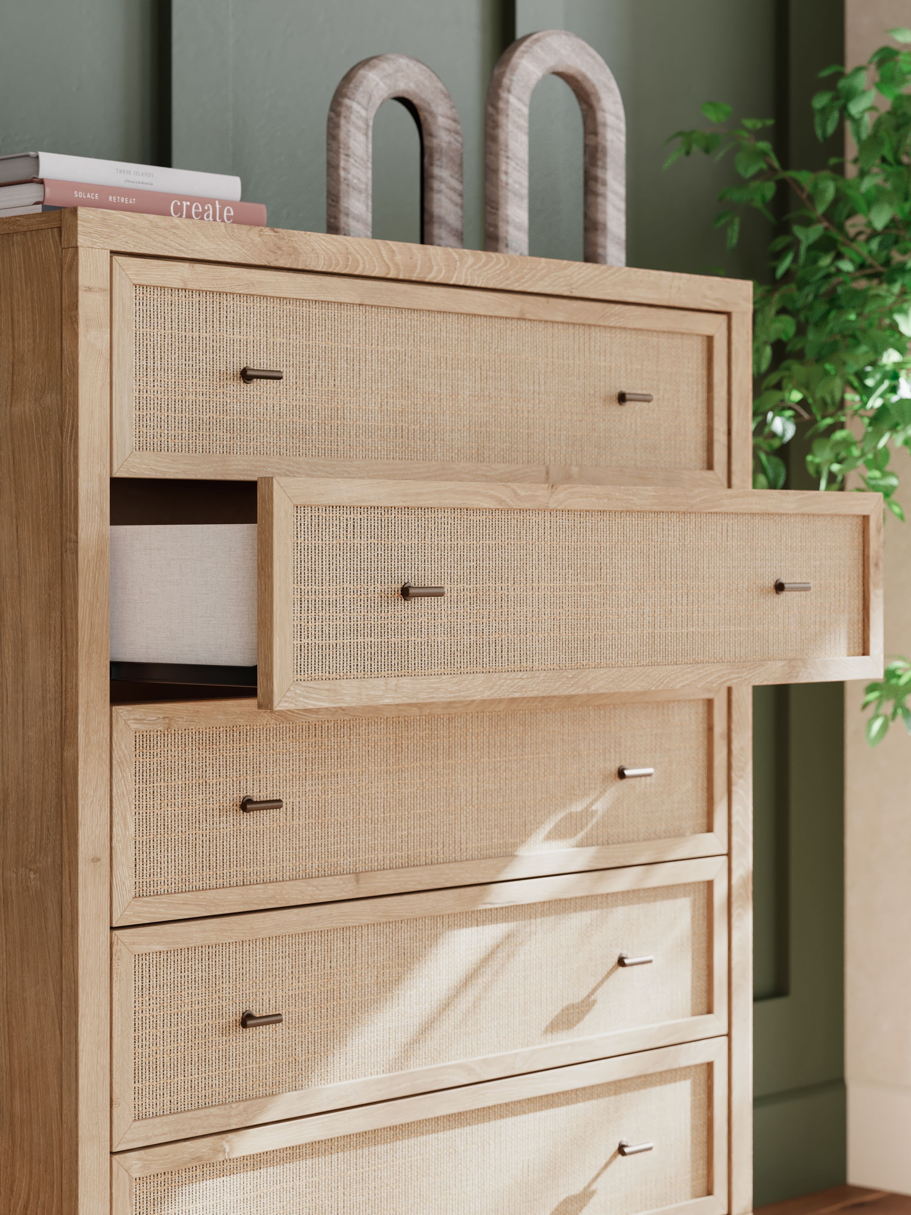 Ashley Furniture Cielden - Five Drawer Wide Chest - Two-Tone - Image 10