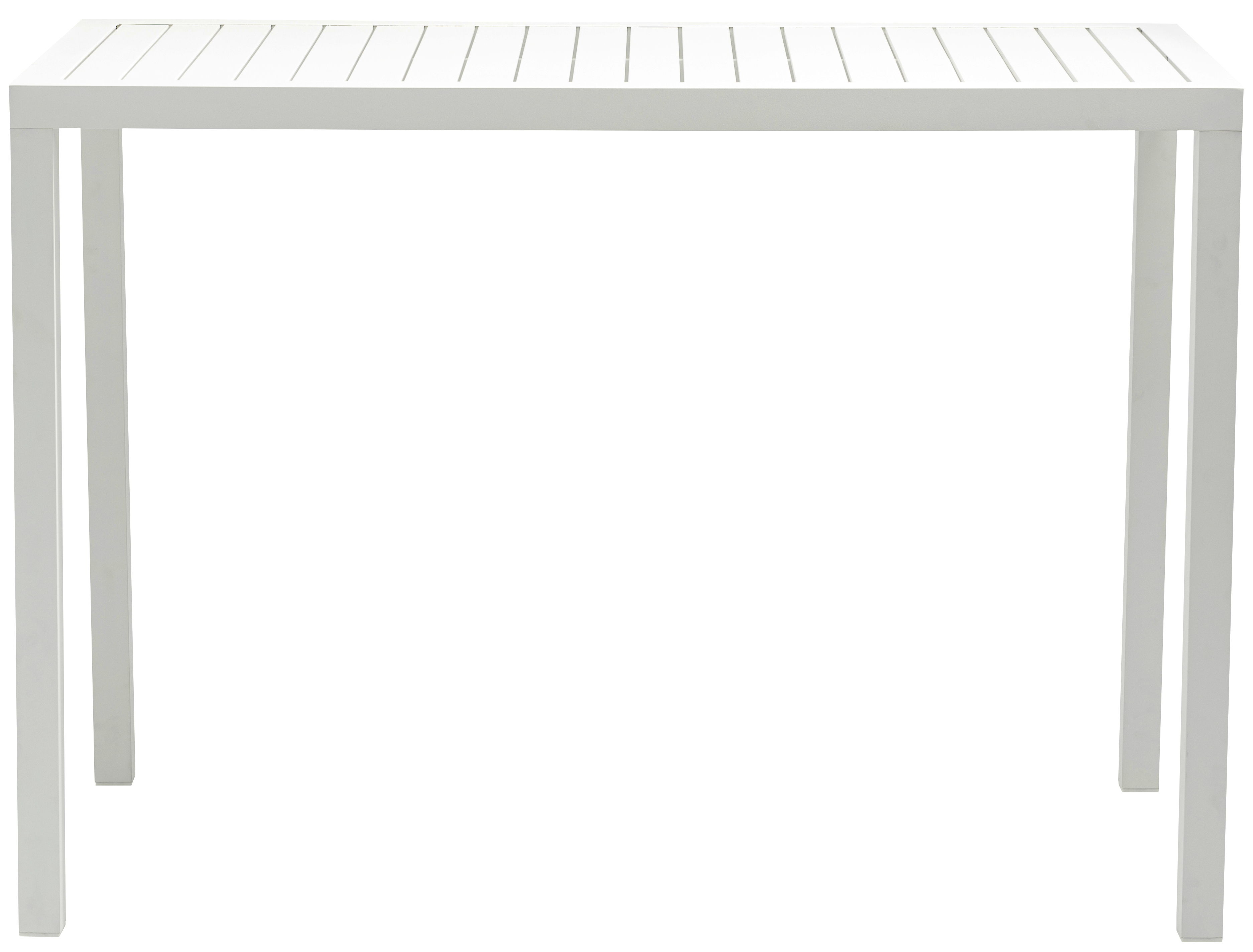 Maldives - Patio Rectangle Bar Table - White