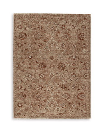 Wellsmore – 5′ x 8′ Rug – Clay / Ivory