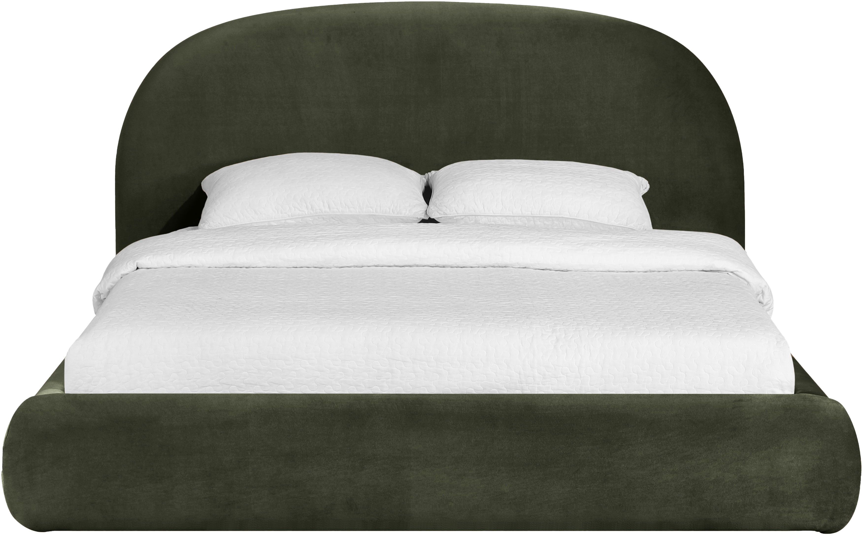 Celine - Upholstered Queen Bed - Green