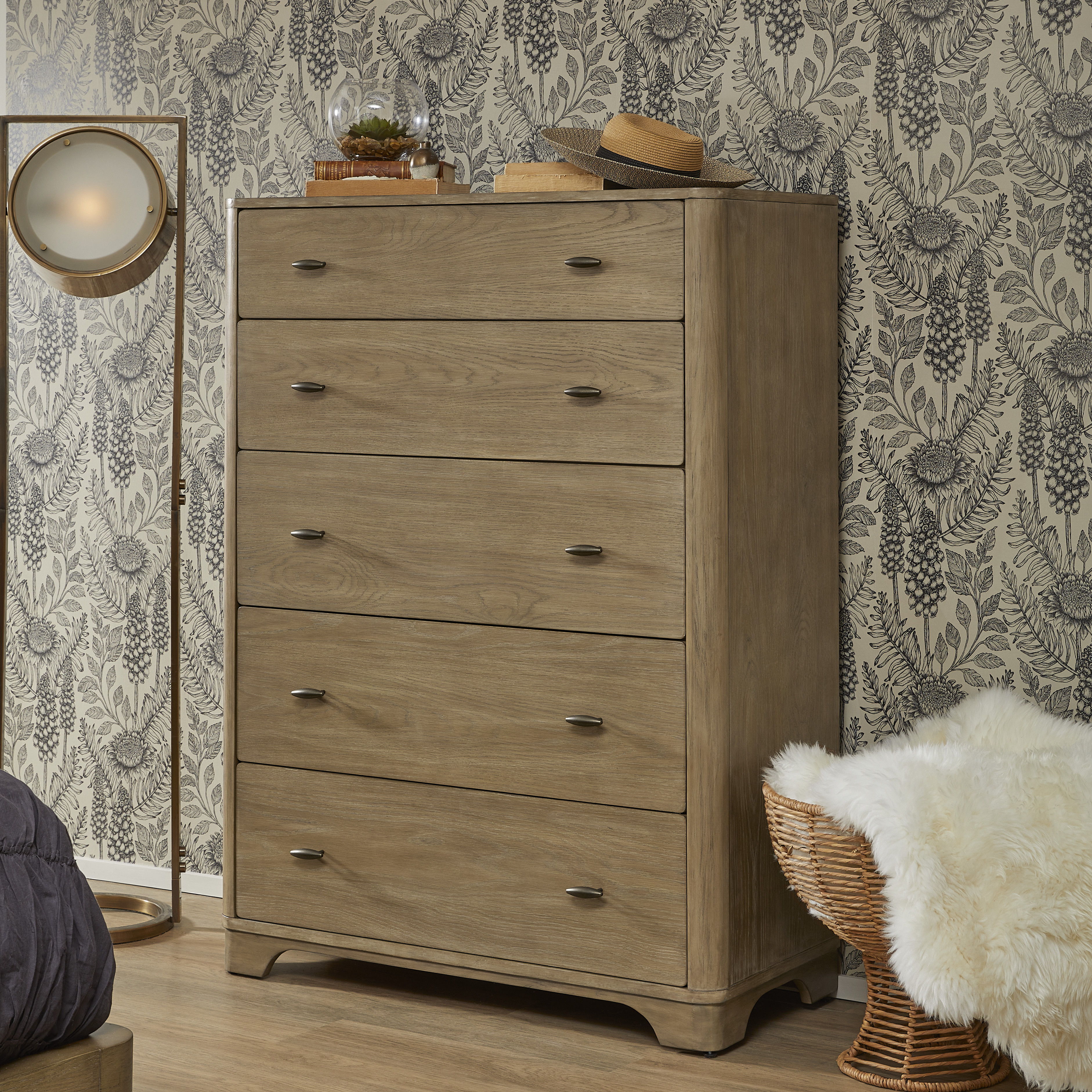 Normandy - Drawer Chest - Light Brown, light brown, view 5