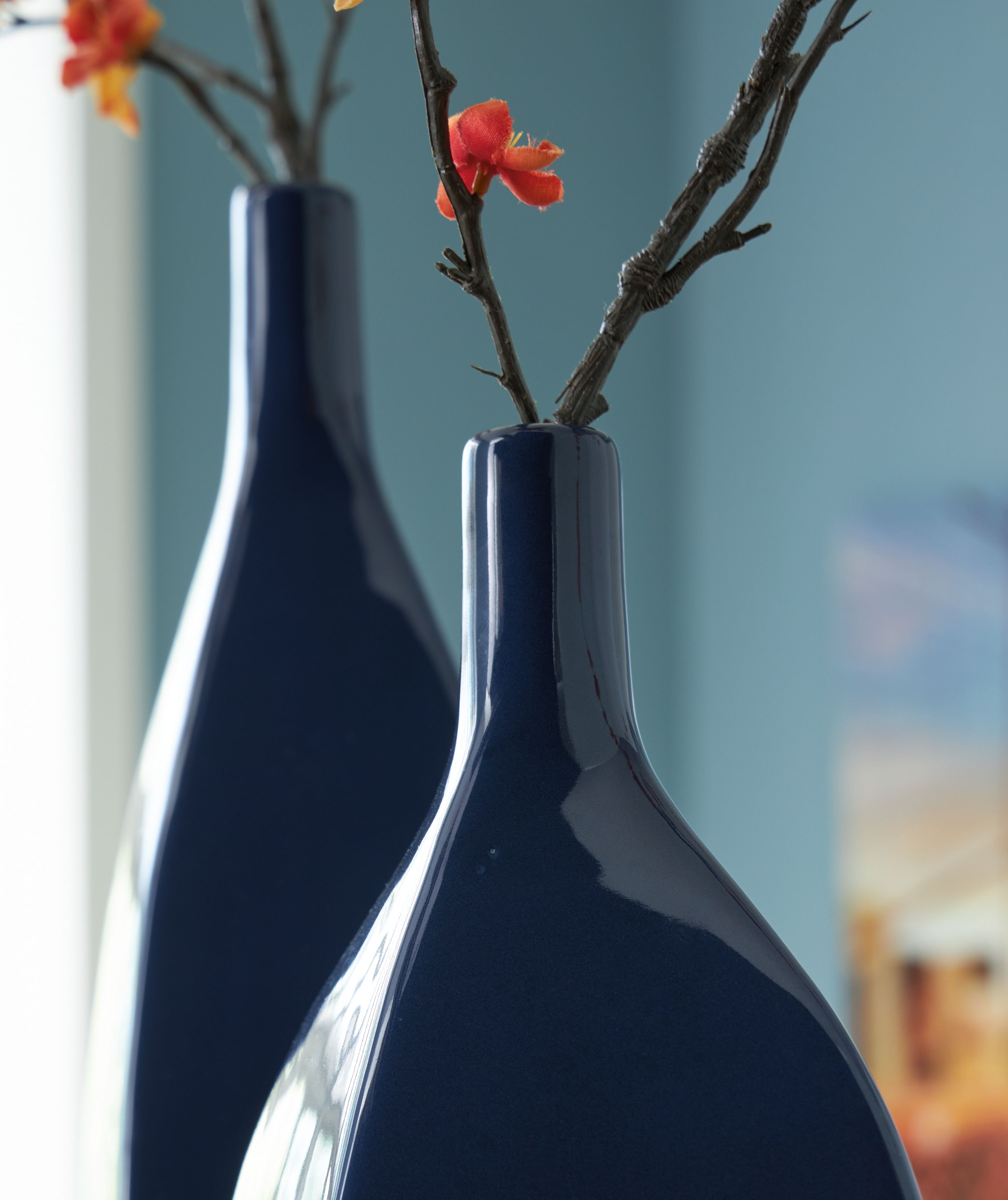 Abtinson - Vase - 12" - Navy