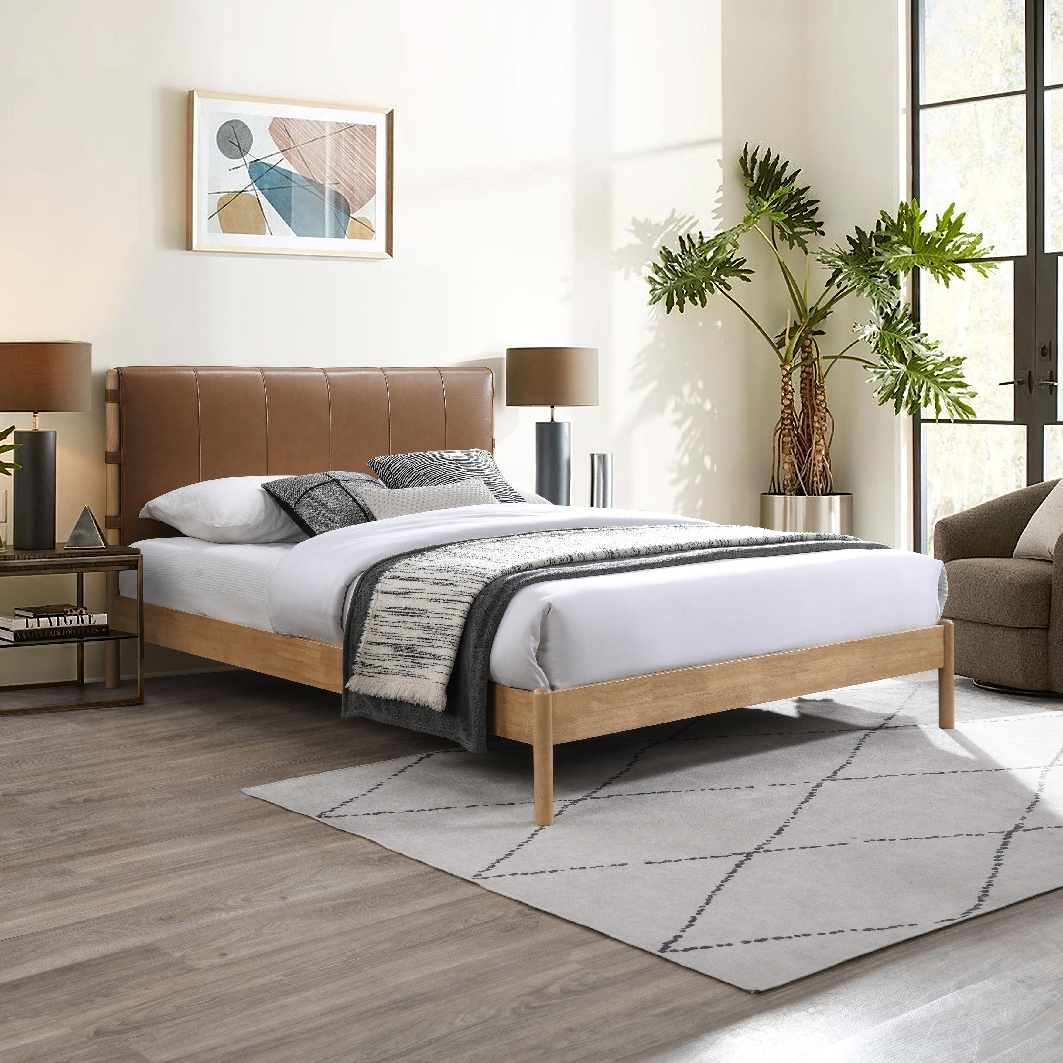 Asher - Full Bed - Cognac