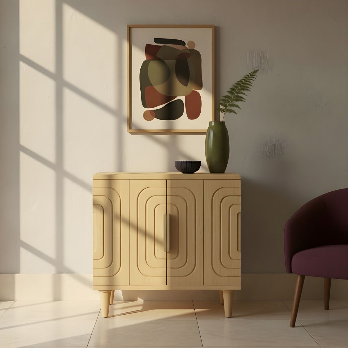 Lore - Cabinet - Natural Oak, light brown