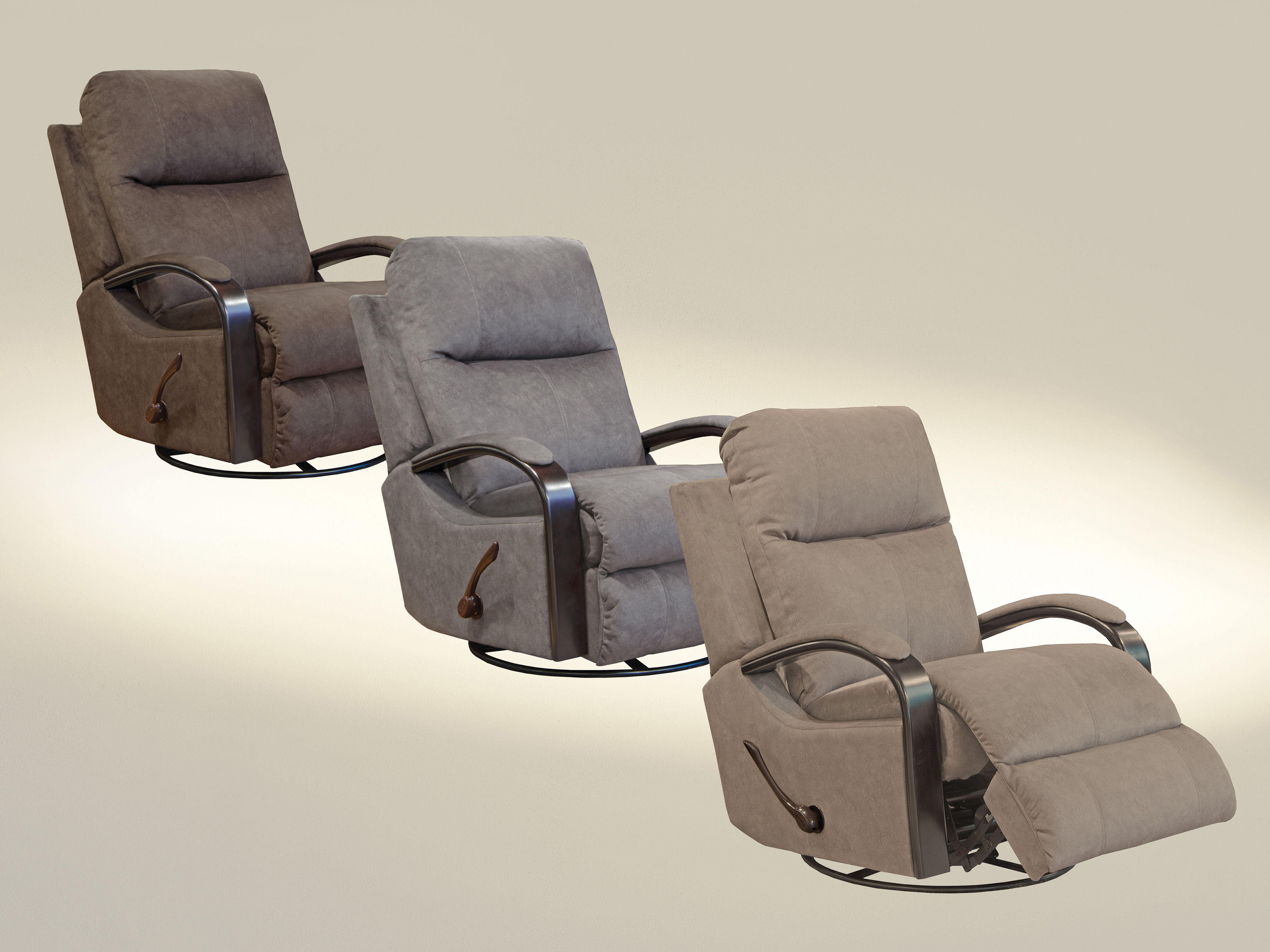 Niles - Swivel Glider Recliner - Chocolate