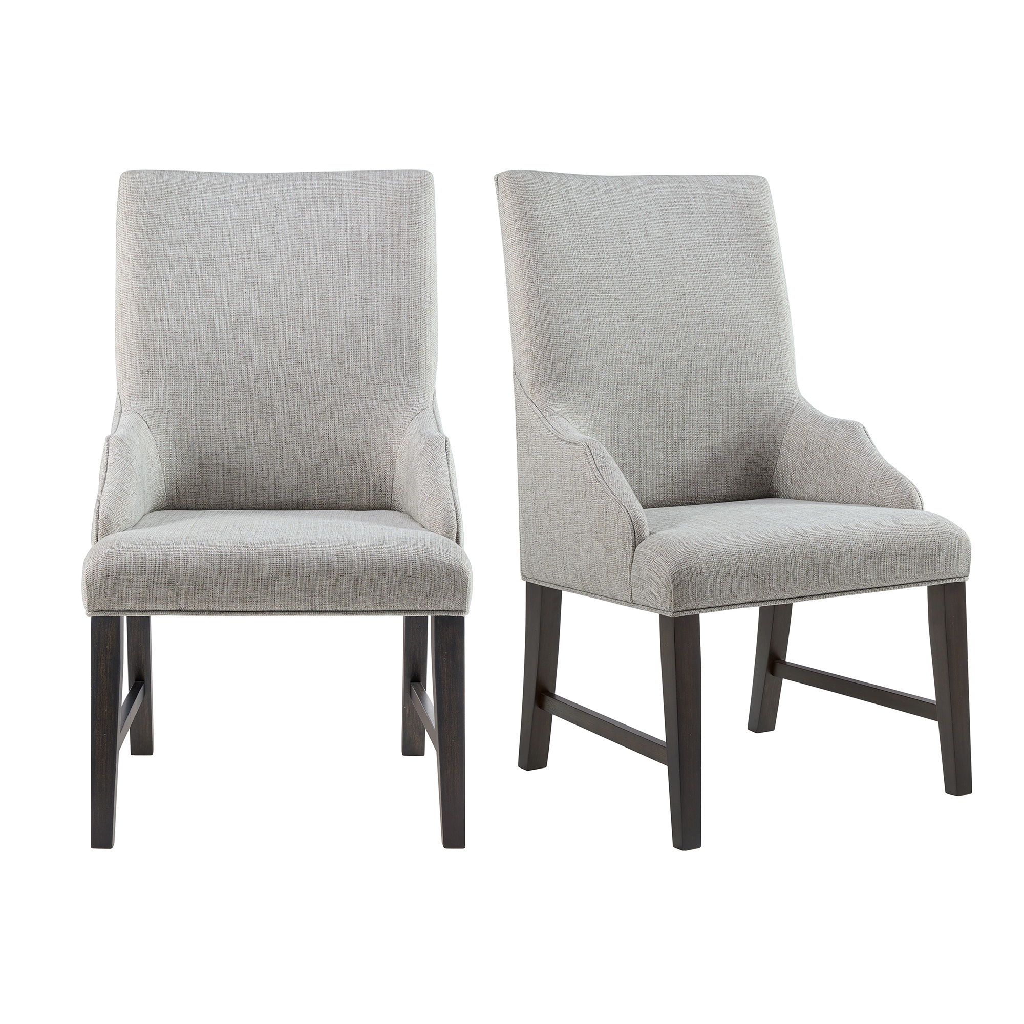 Fabric Dining Host Chair (Set of 2)
