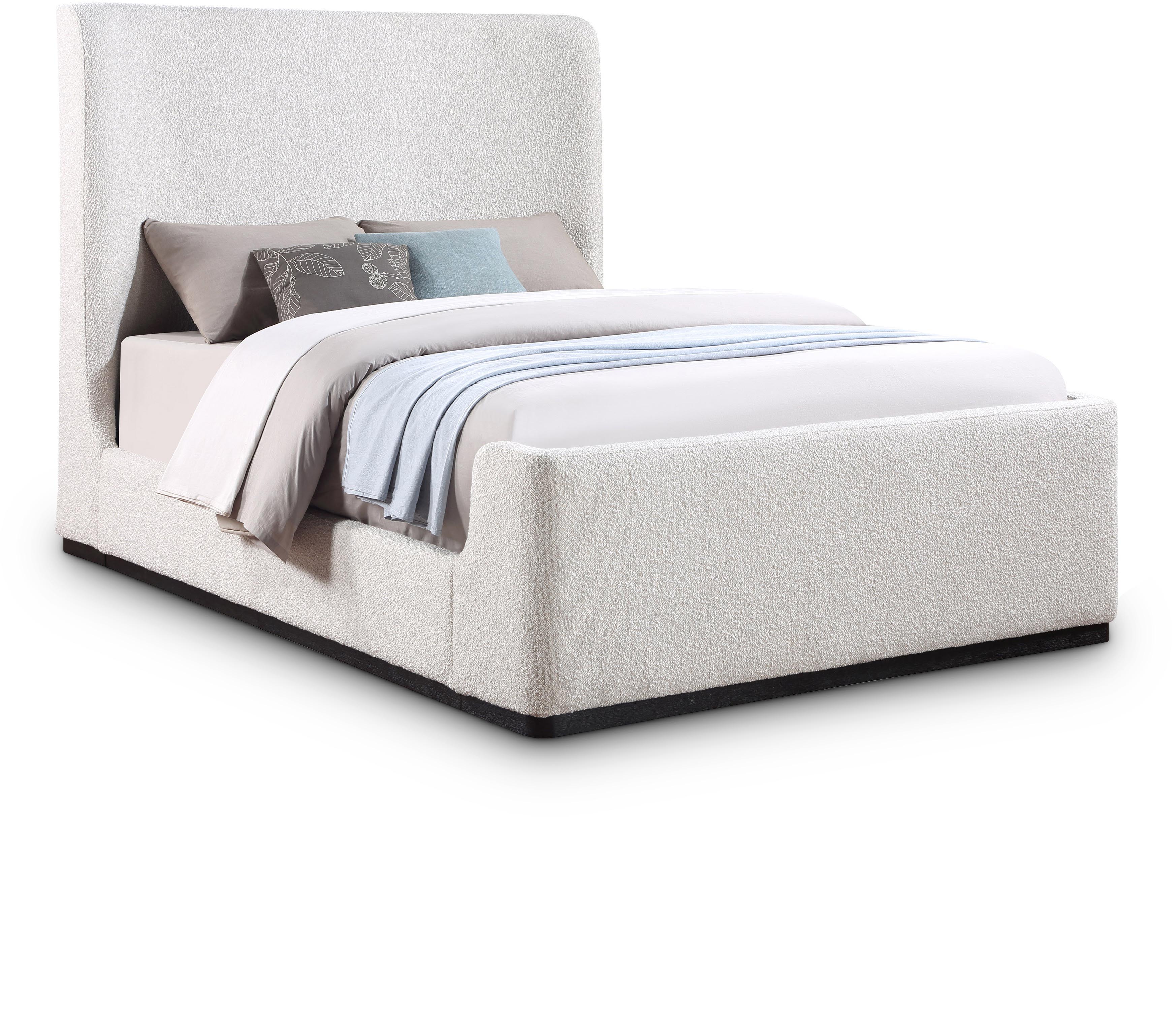 Oliver - King Bed - Cream