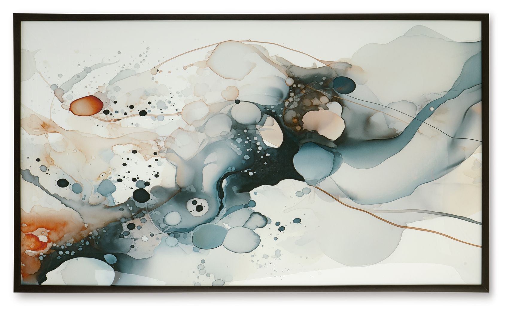 Ashley Furniture Foxenburg - Wall Art - Blue / Amber / White - Image 4