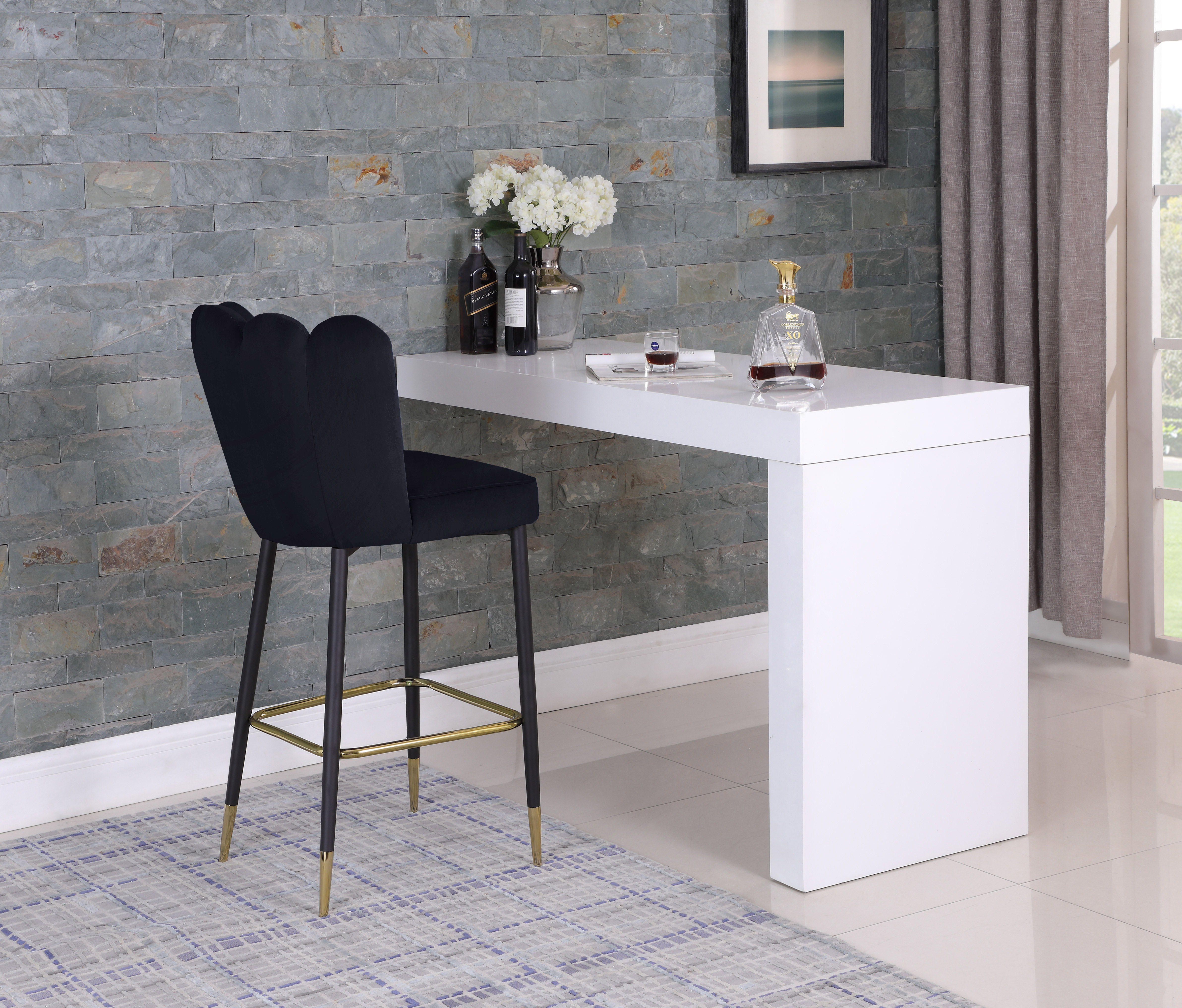 Lily - Stool (Set of 2) - Black