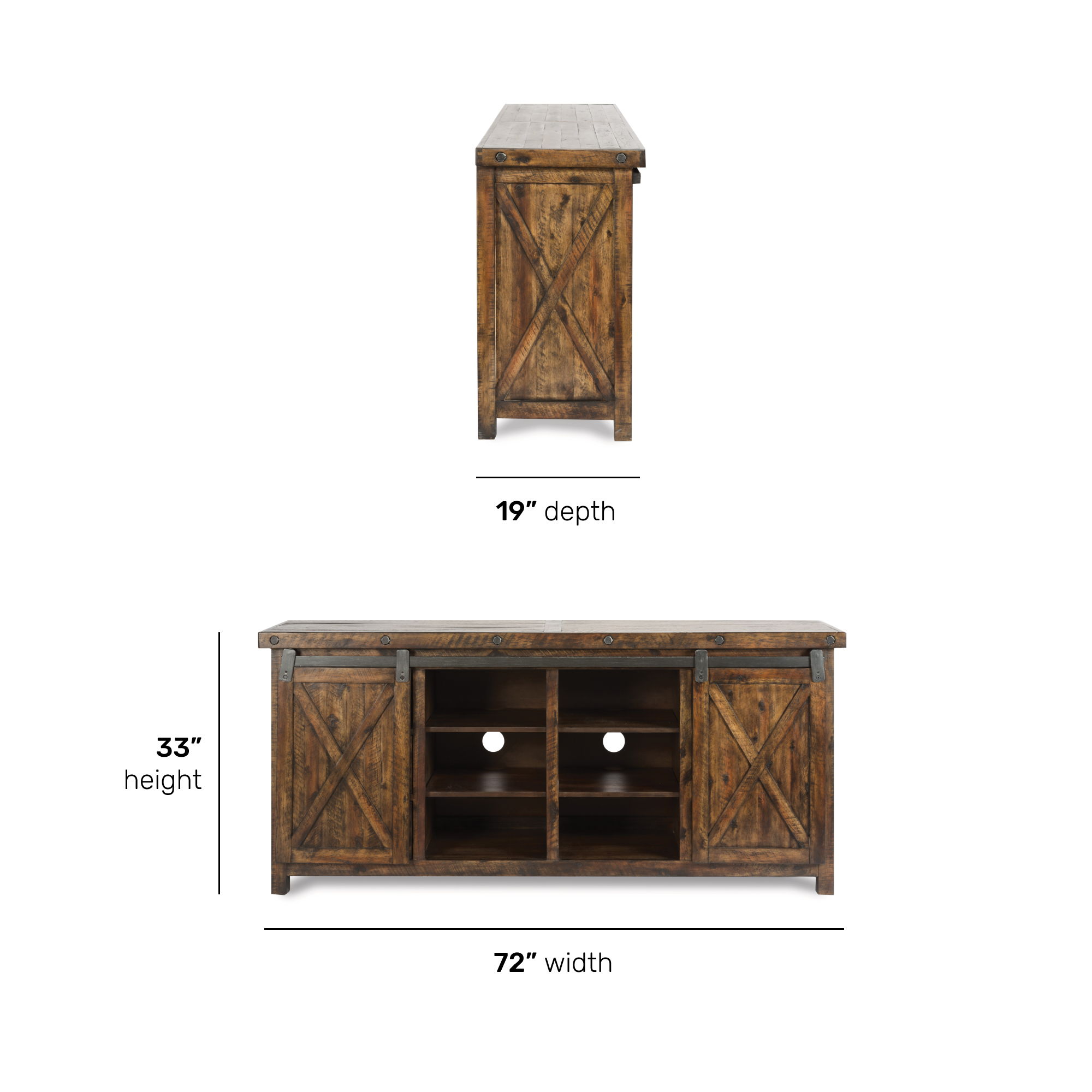 Carpenter - Entertainment Base - Dark Brown, dark brown, view 8