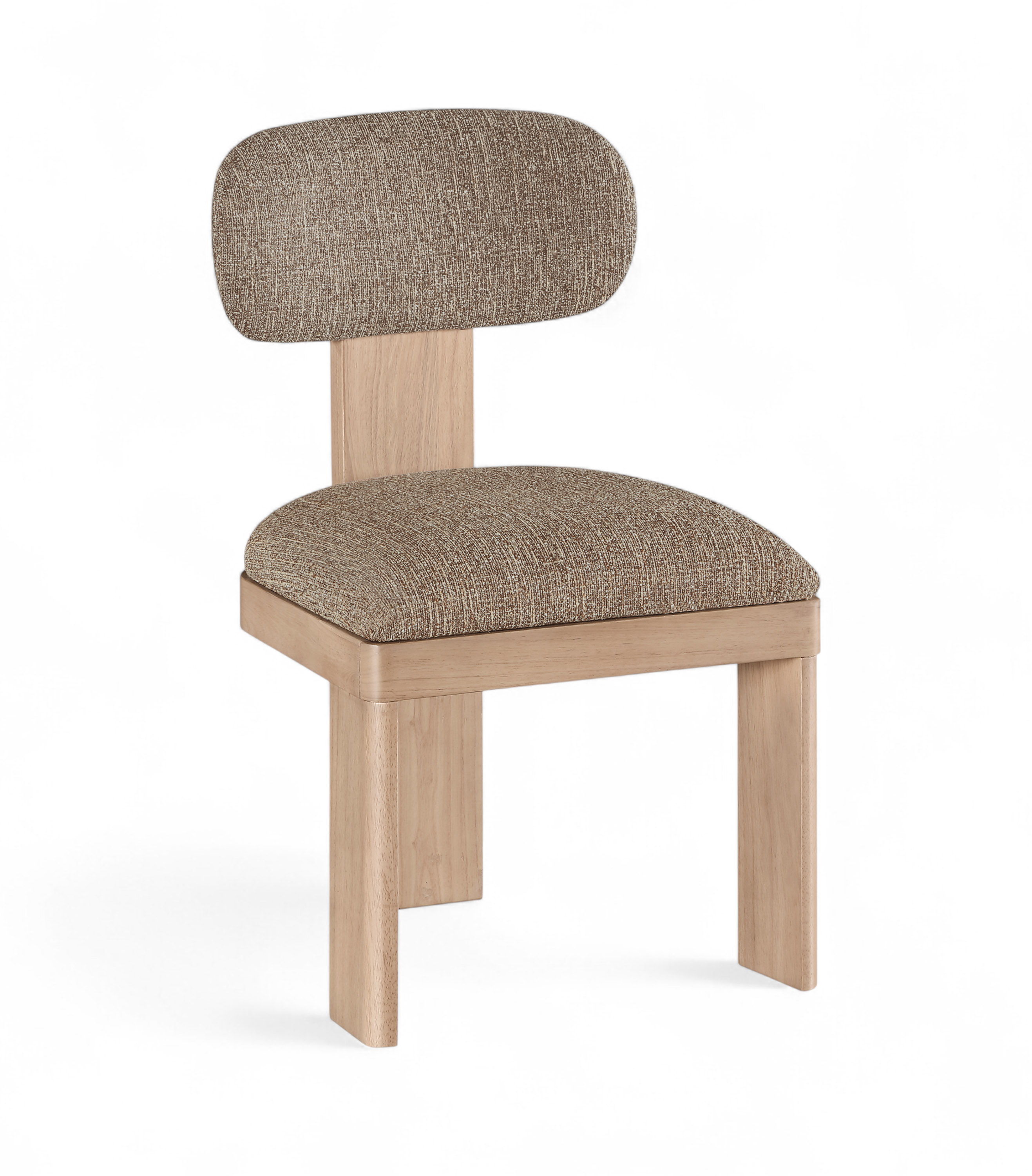 Timbra - Linen Textured Upholstered Dining Chair (Set of 2) - Brown