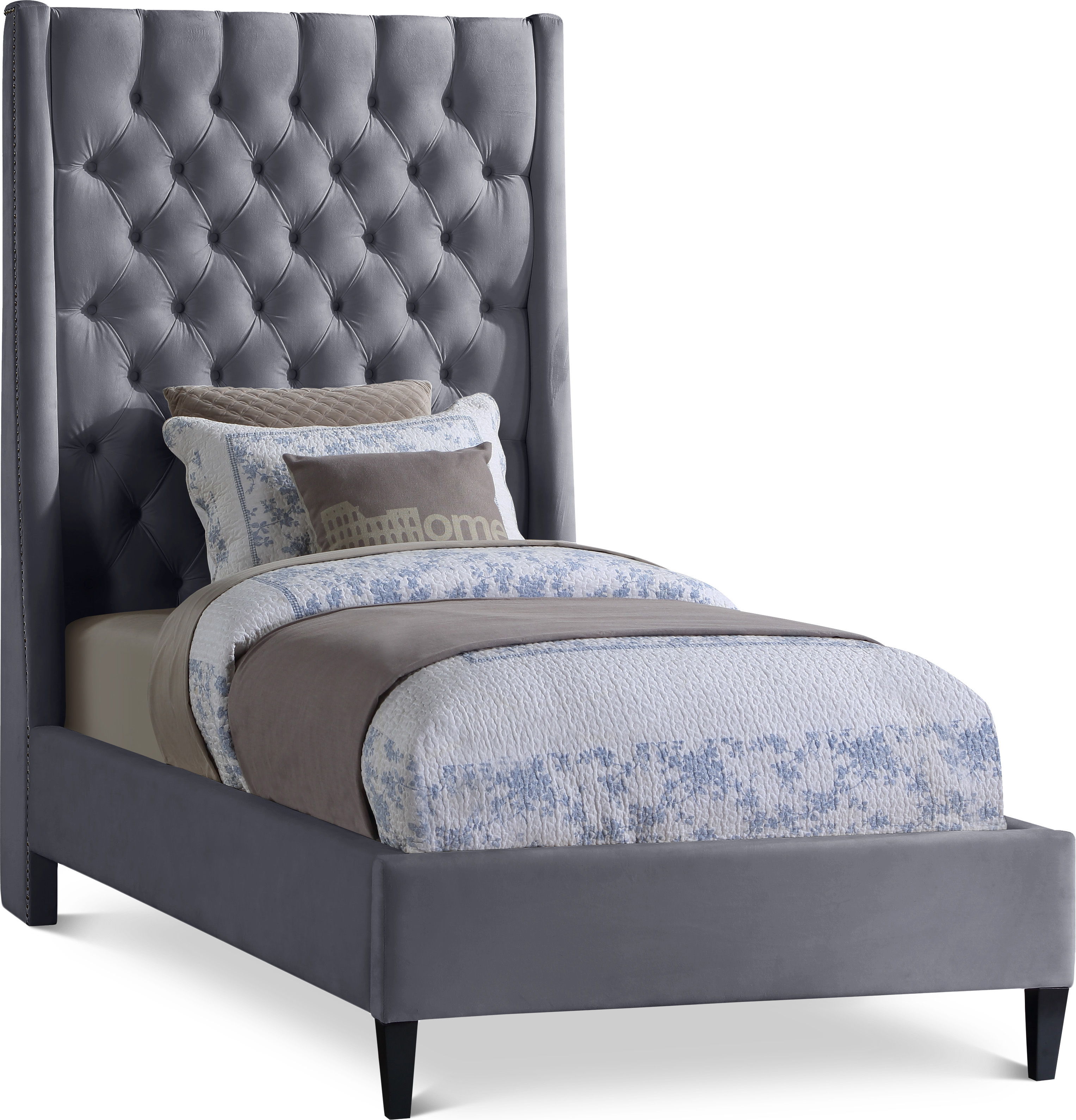 Fritz - Twin Bed - Gray