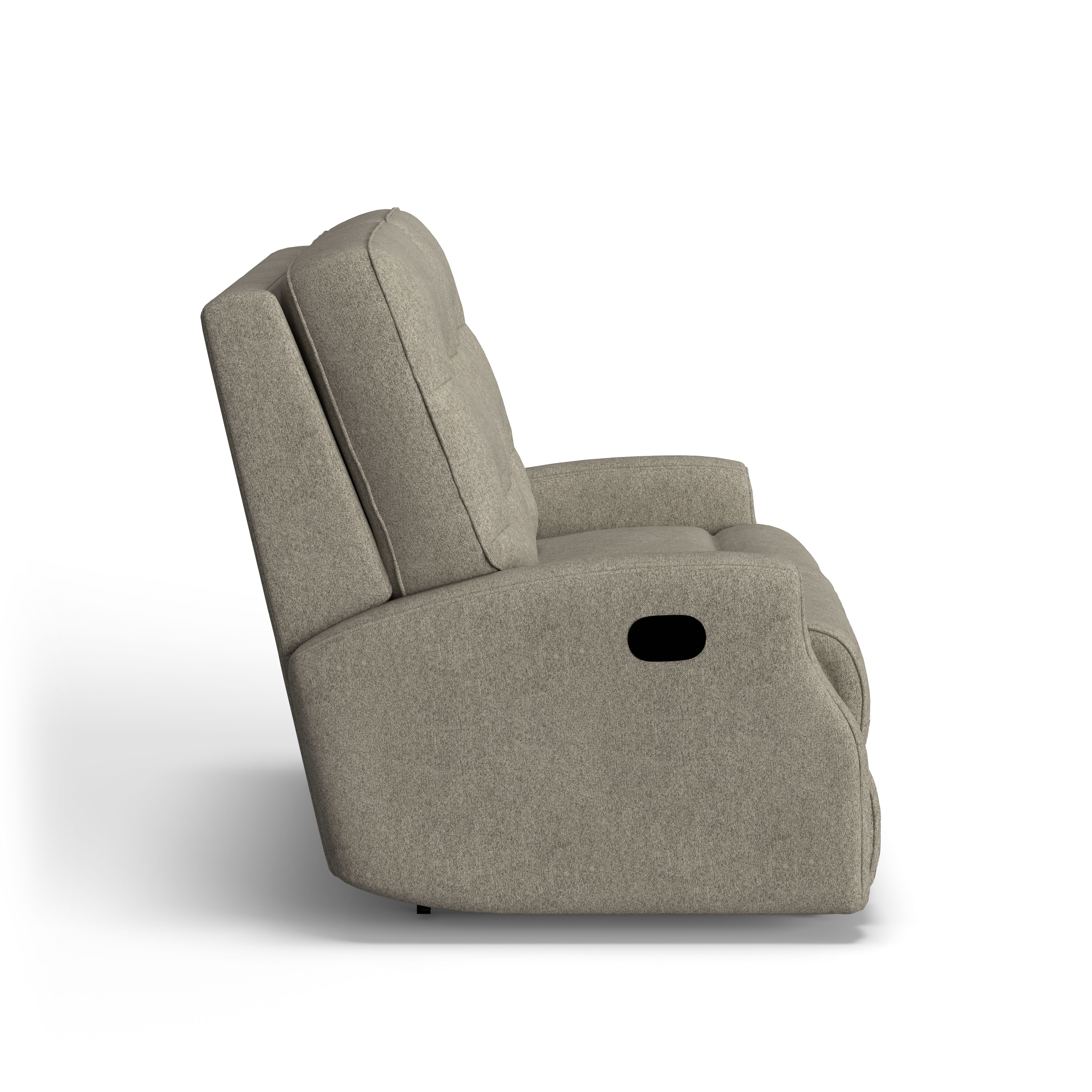 Devon - Transitional Fabric Reclining Loveseat, gray, view 5