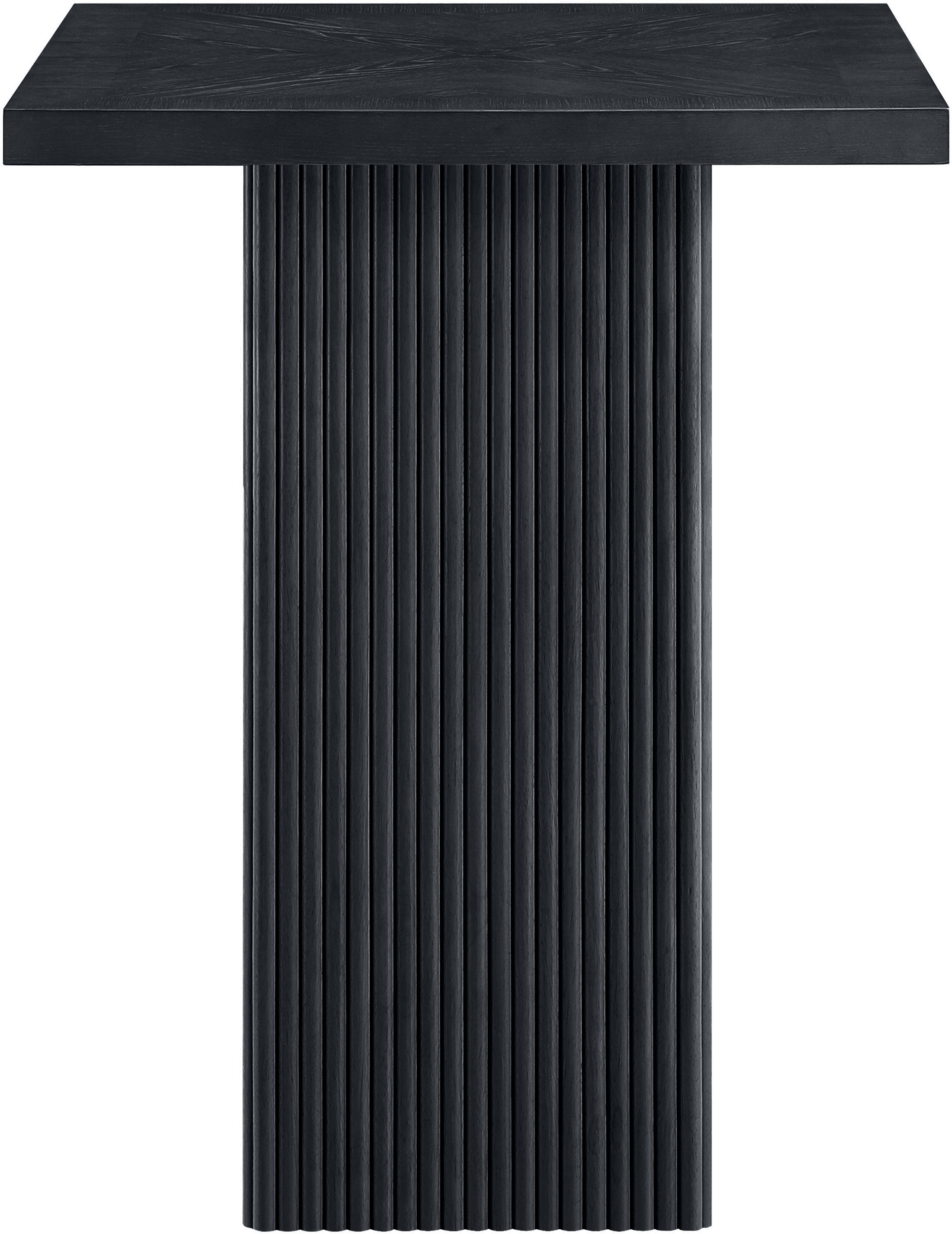 Belinda - Oak Veneer And Solid Wood Bar Height Table - Black
