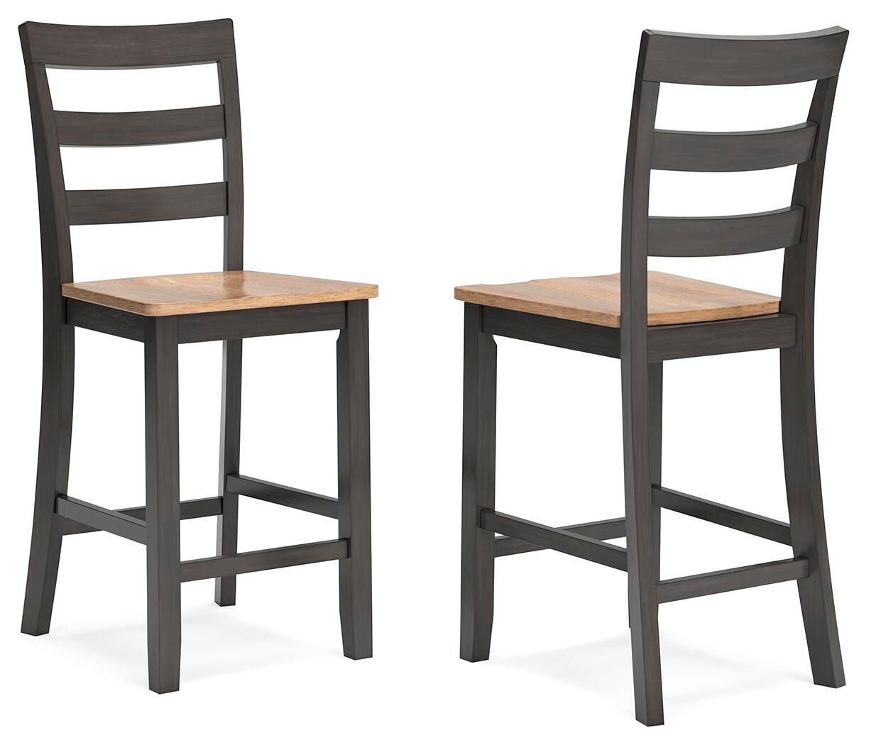 Gesthaven – Barstool (Set of 2) – Natural / Brown