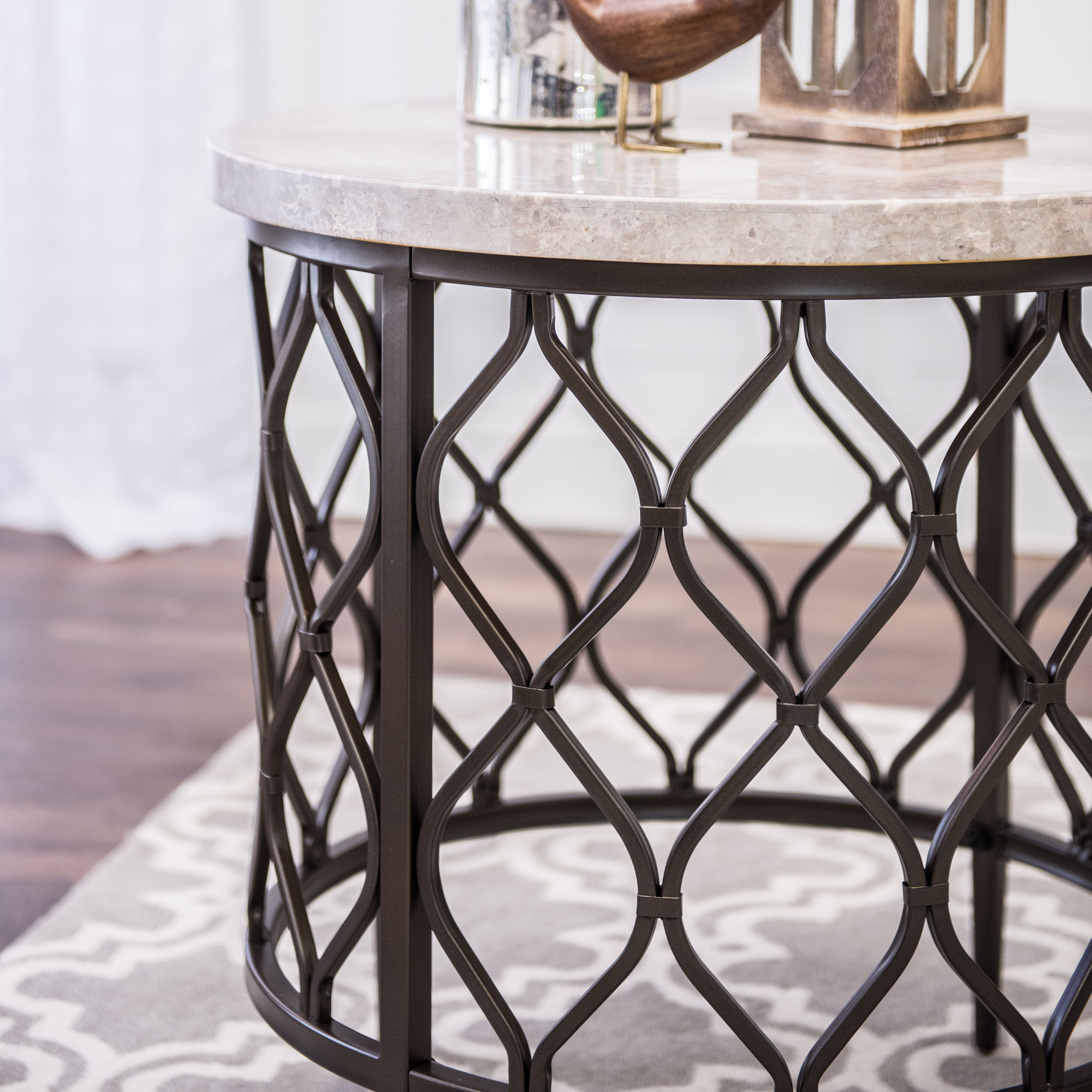 Roland - End Table Top - White