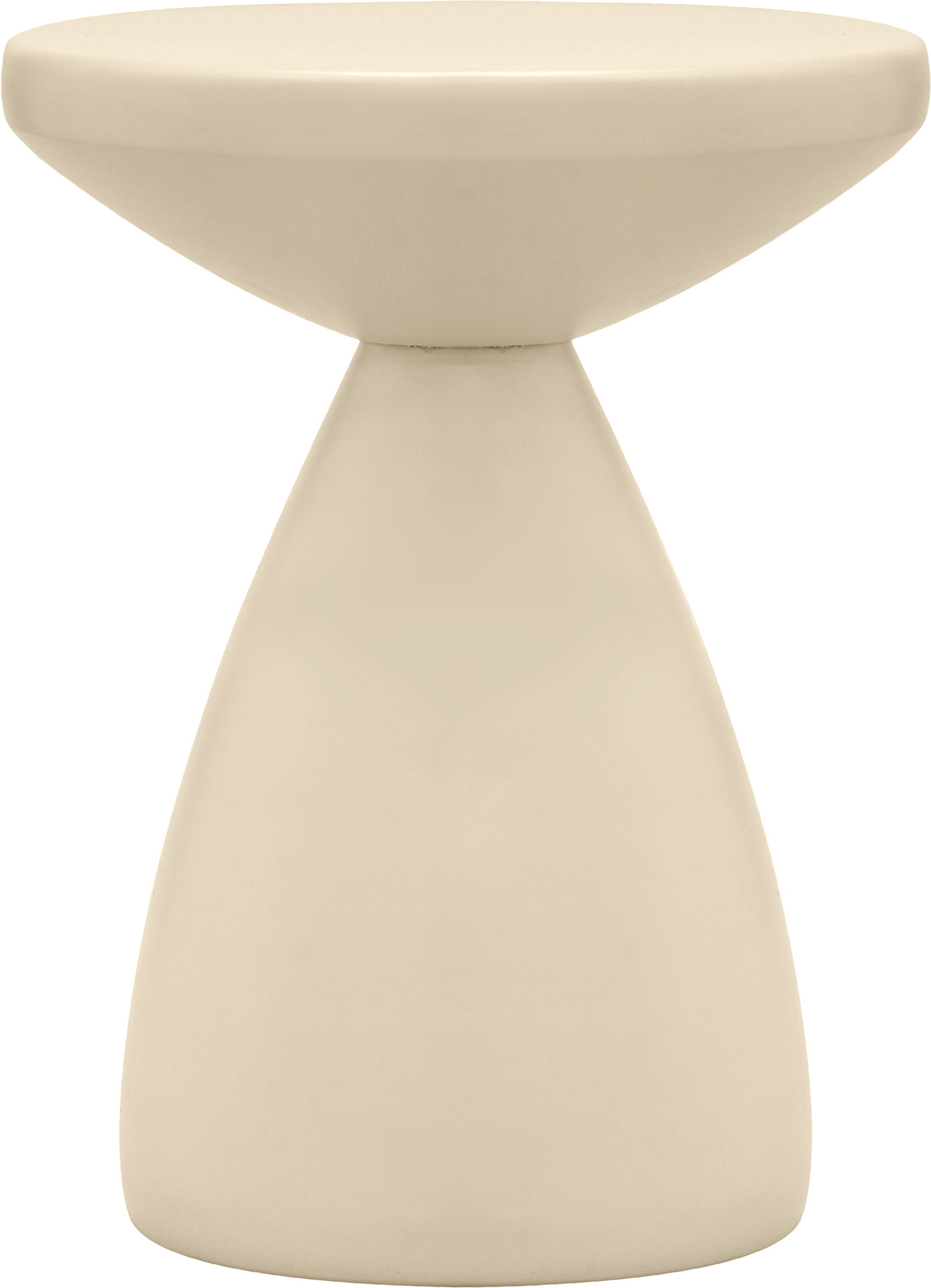 Anika - Iron End Table - Cream