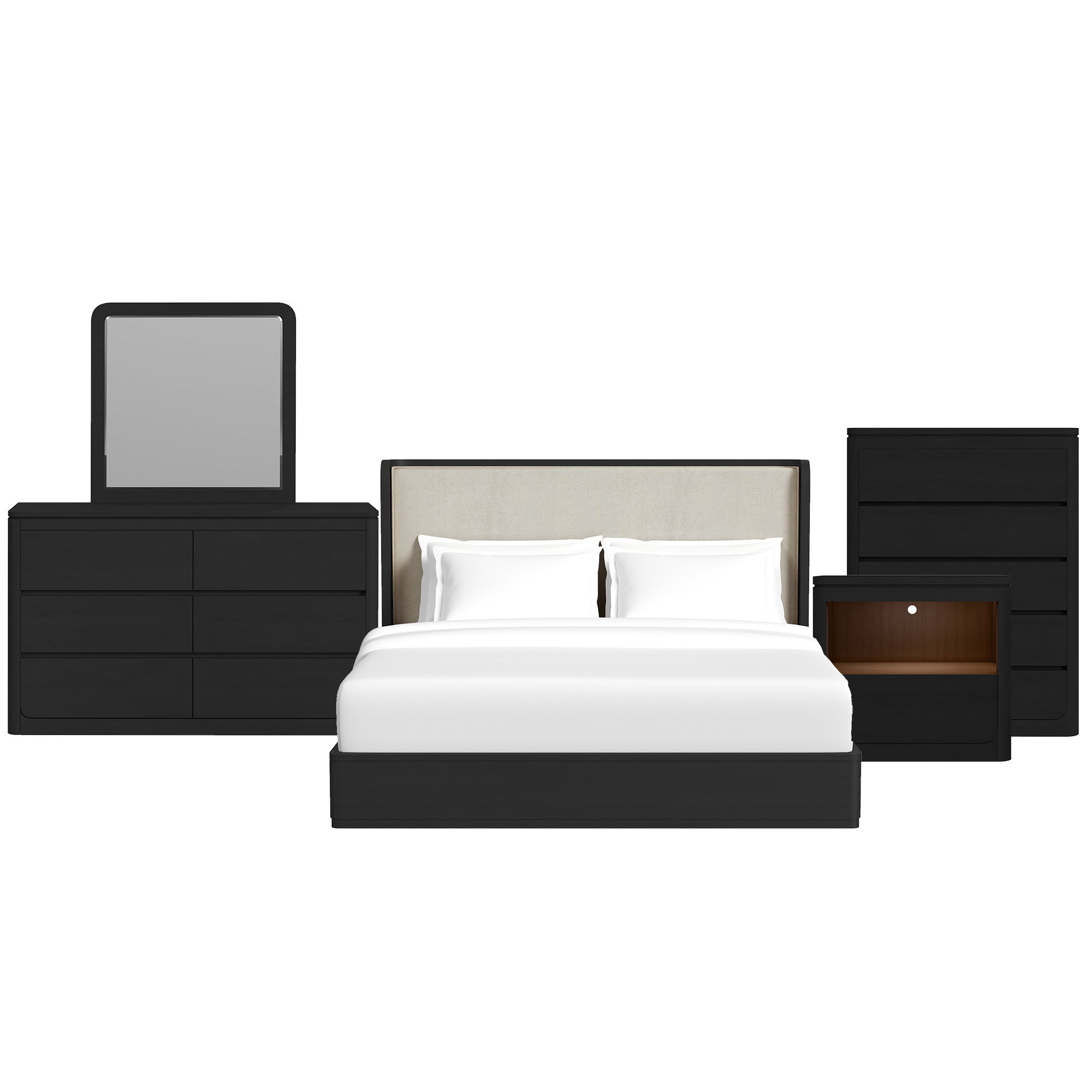 King · 5 Pc · Bedroom Set