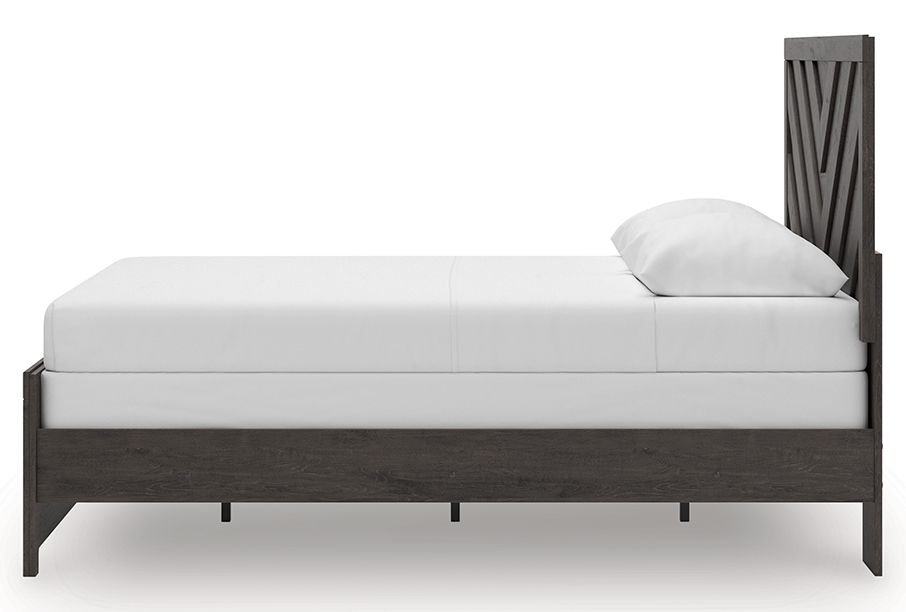 Ashley Furniture Prendonea - Queen Panel Bed - Charcoal - Image 7