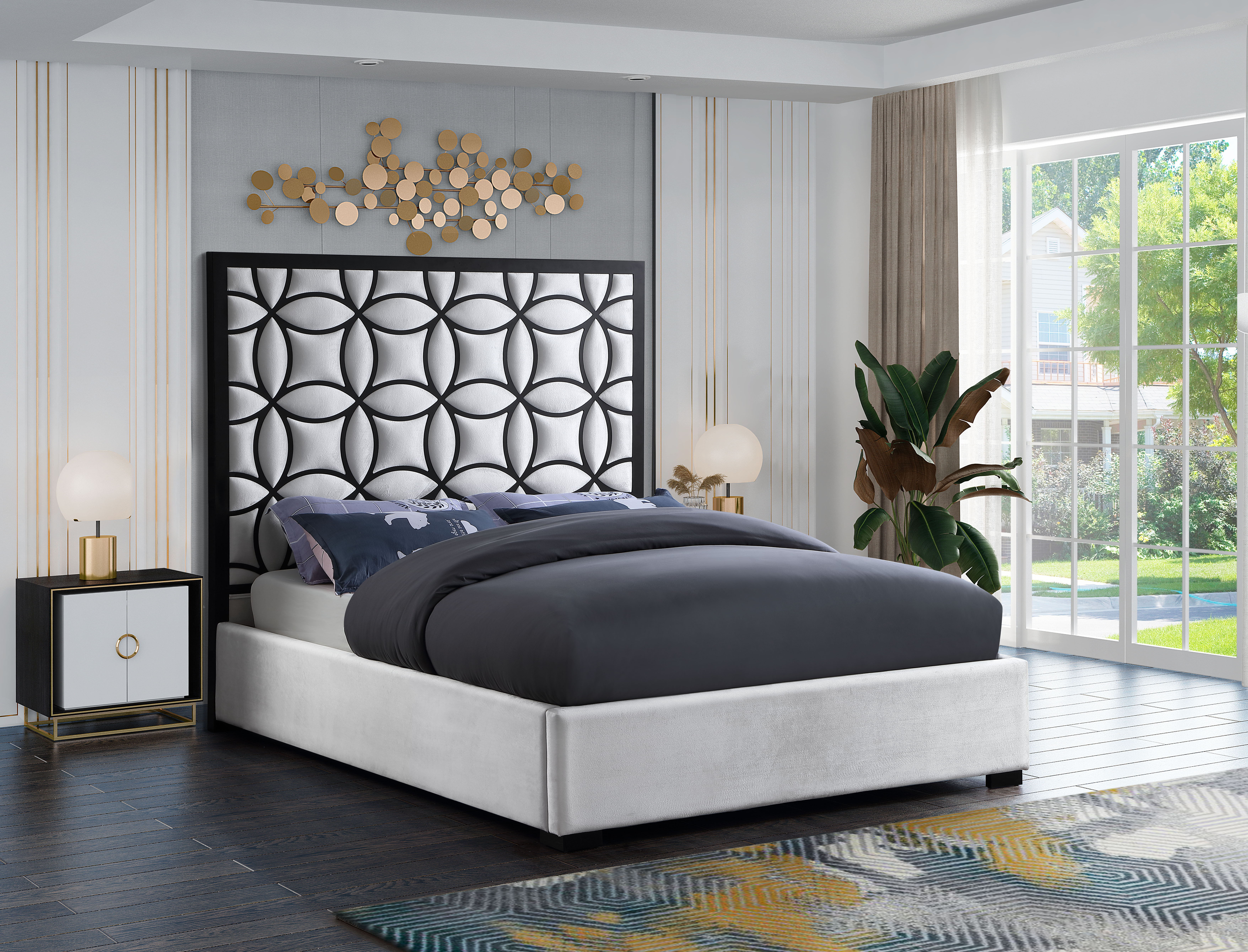 Taj - Queen Bed - White