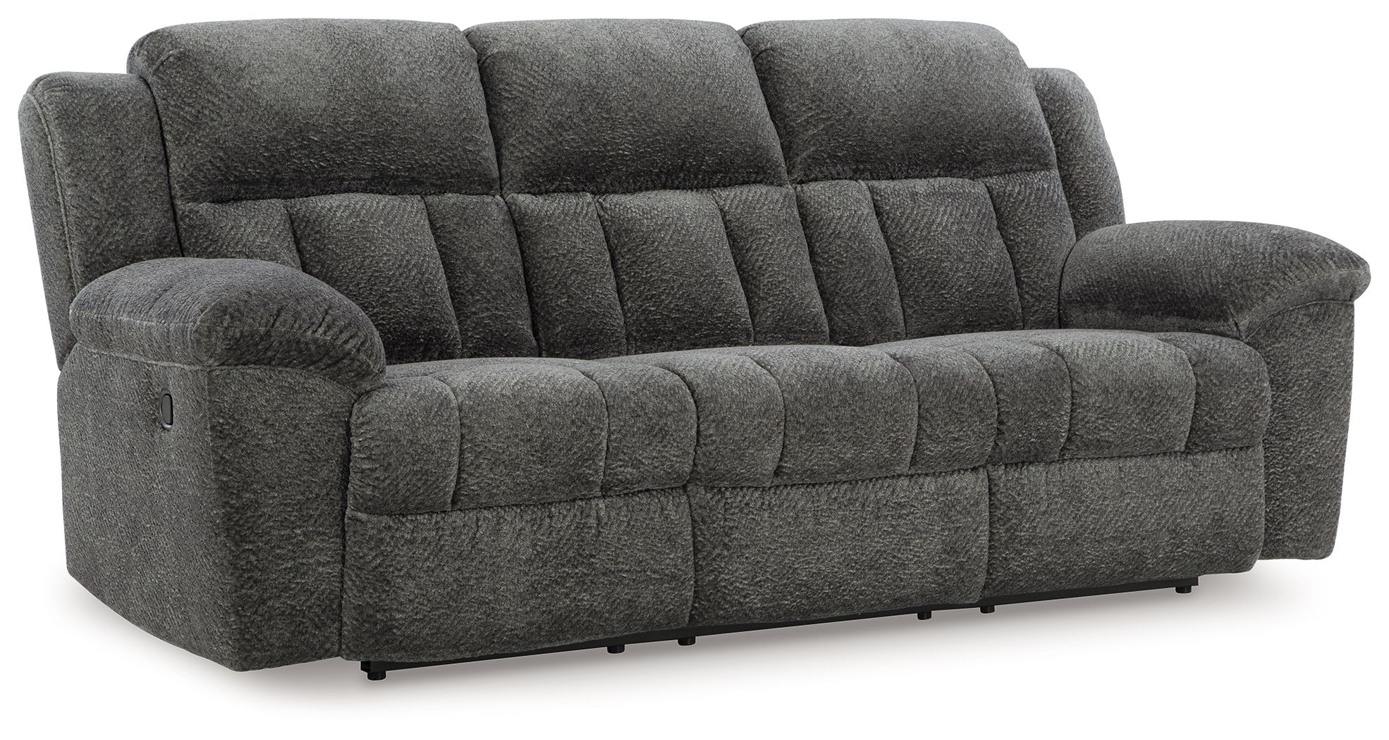 Frohn - 3 Pc. - Reclining Sofa, Reclining Loveseat With Console, Rocker Recliner - Graphite
